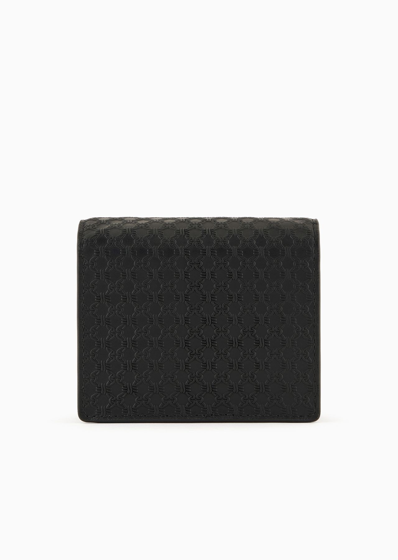 Leather mini bag with shoulder strap and all-over embossed pattern - 3