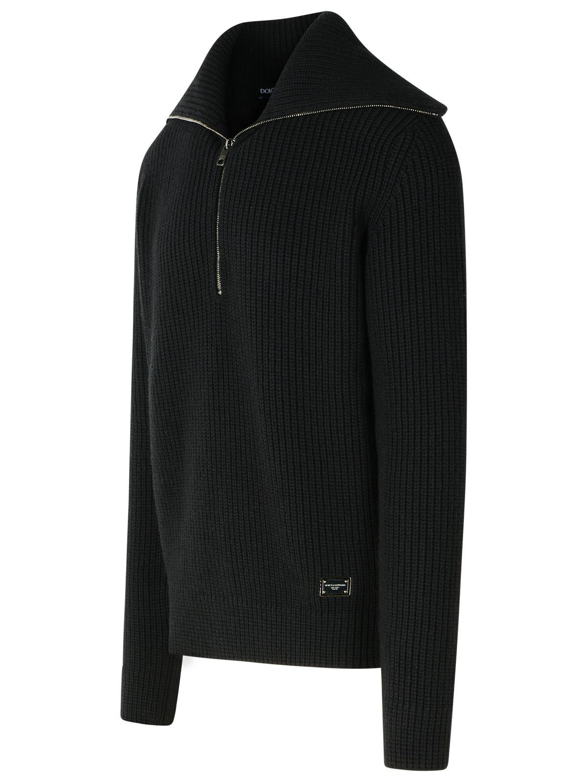 Dolce & Gabbana Black Virgin Wool Sweater Men - 2