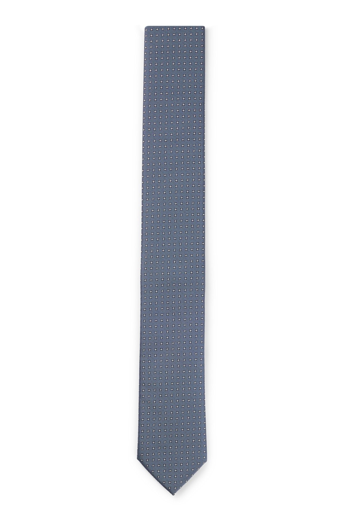 SILK-BLEND TIE WITH JACQUARD-WOVEN PATTERN - 1