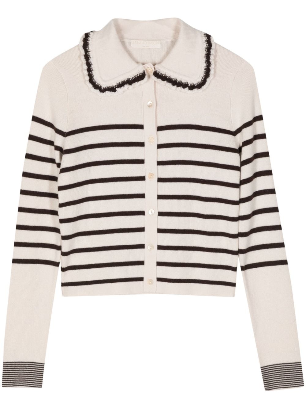 Faustine striped wool cardigan - 1