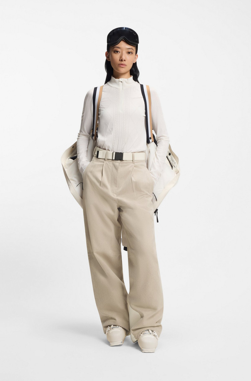 BOSS BOSS SKI WATER-REPELLENT TROUSERS WITH HERRINGBONE WEAVE outlook