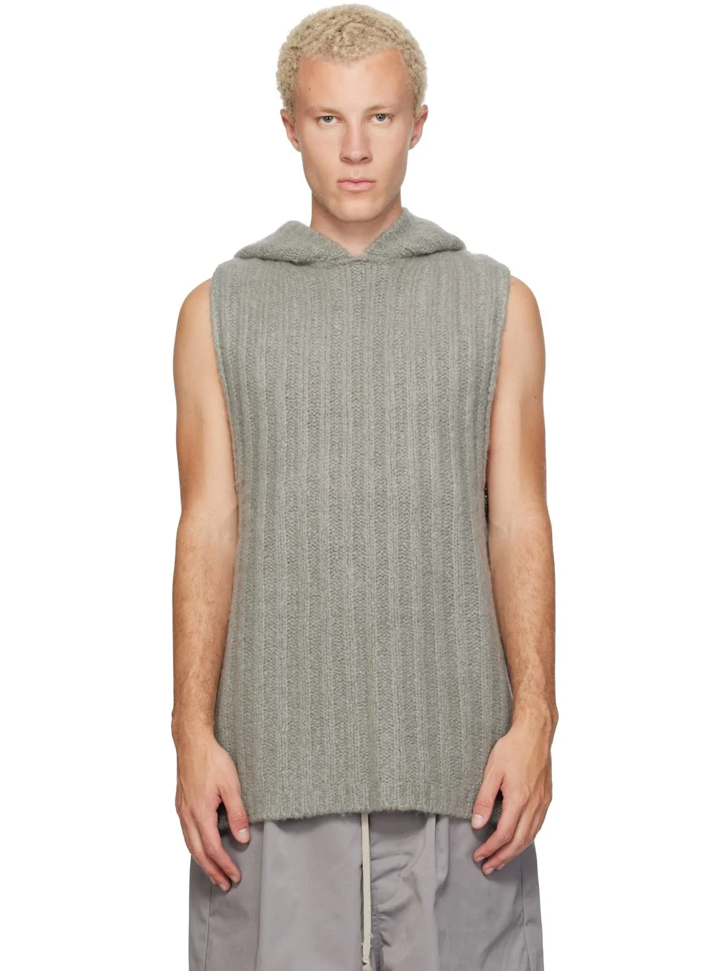 Gray Tower Hooded Tank Top - 1