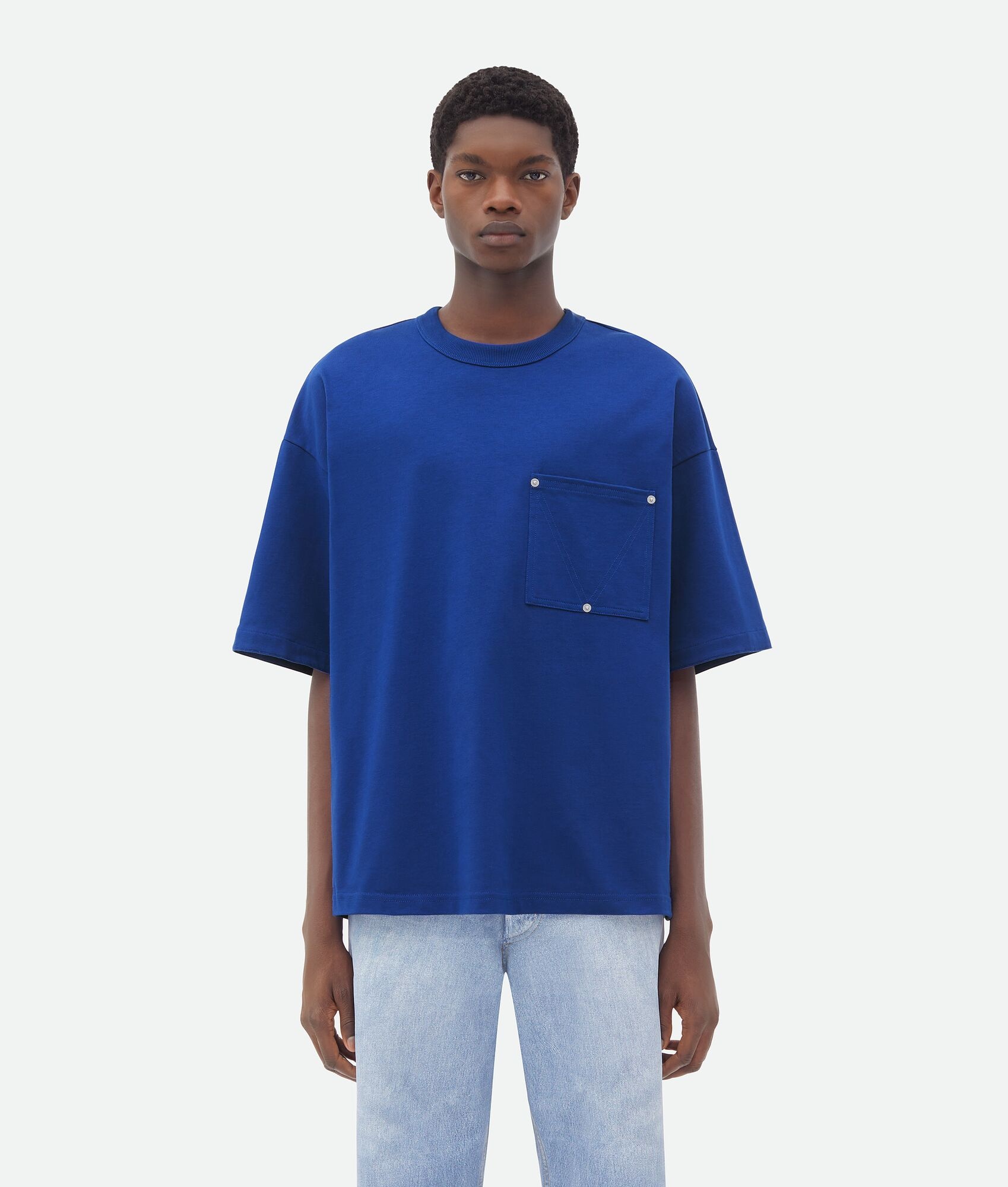Jersey T-Shirt With V Pocket - 1
