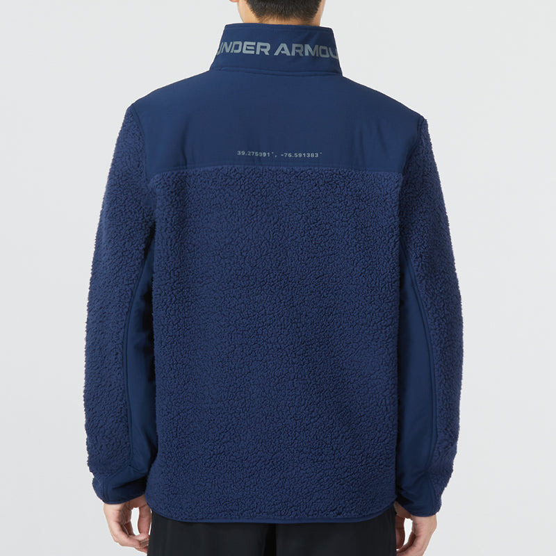 Under Armour UA Legacy Sherpa Full-Zip Soft Jacket 'Blue' 1357474-409 - 4