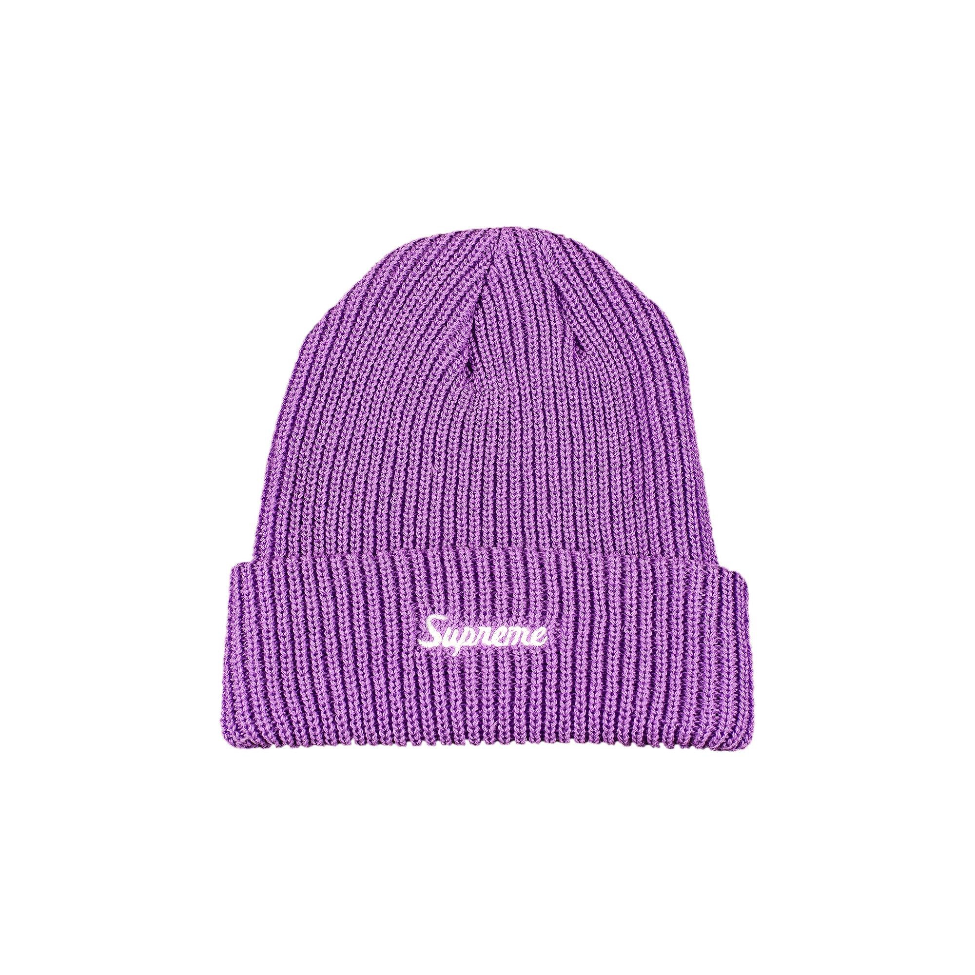 Supreme Loose Gauge Beanie 'Bright Purple' - 1