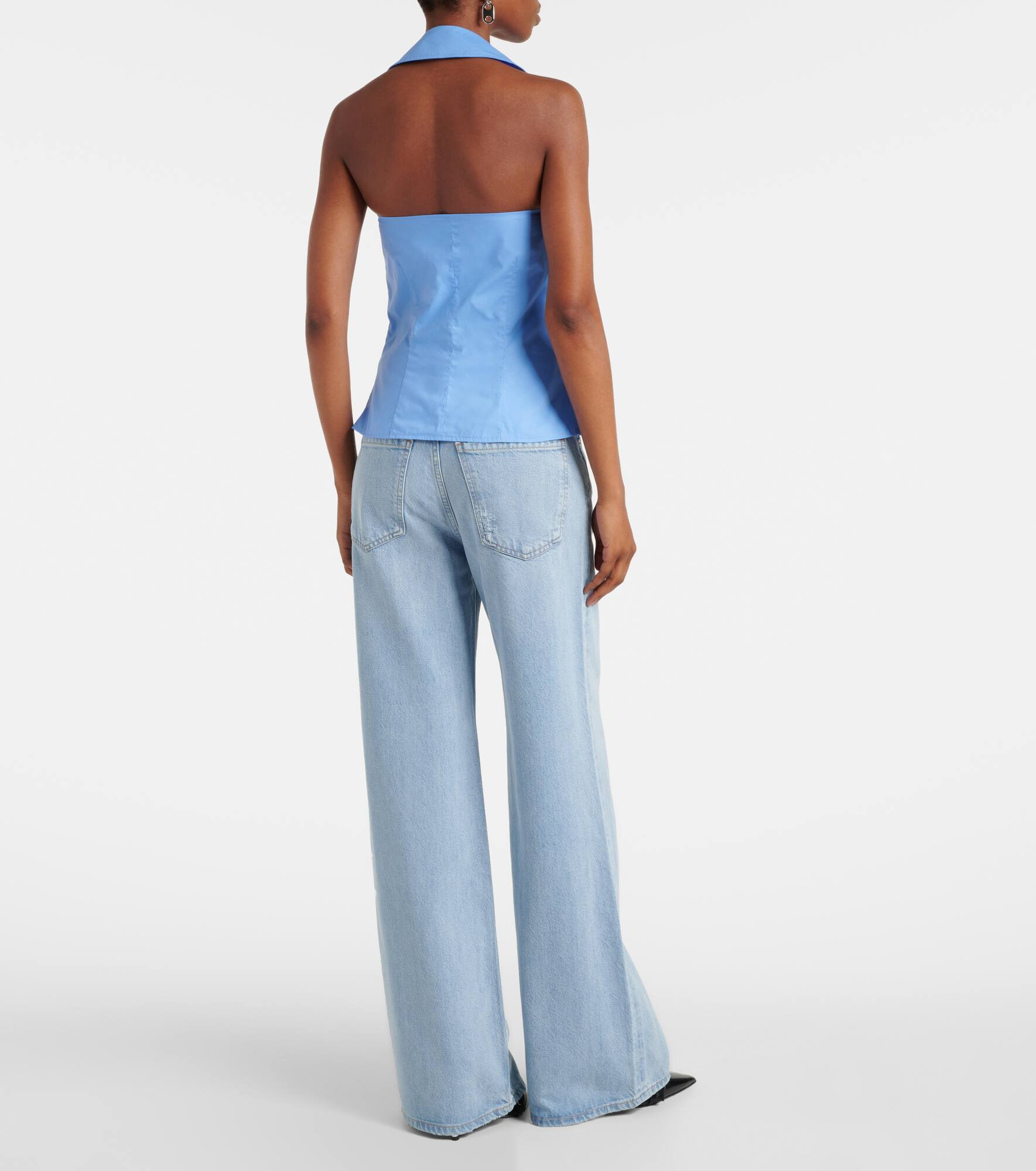 Halterneck cotton top - 3