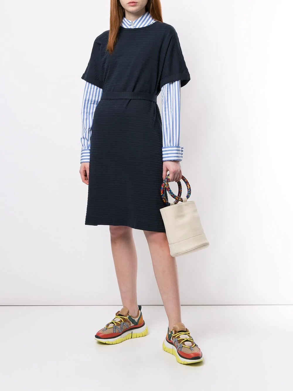 flared T-shirt dress - 2