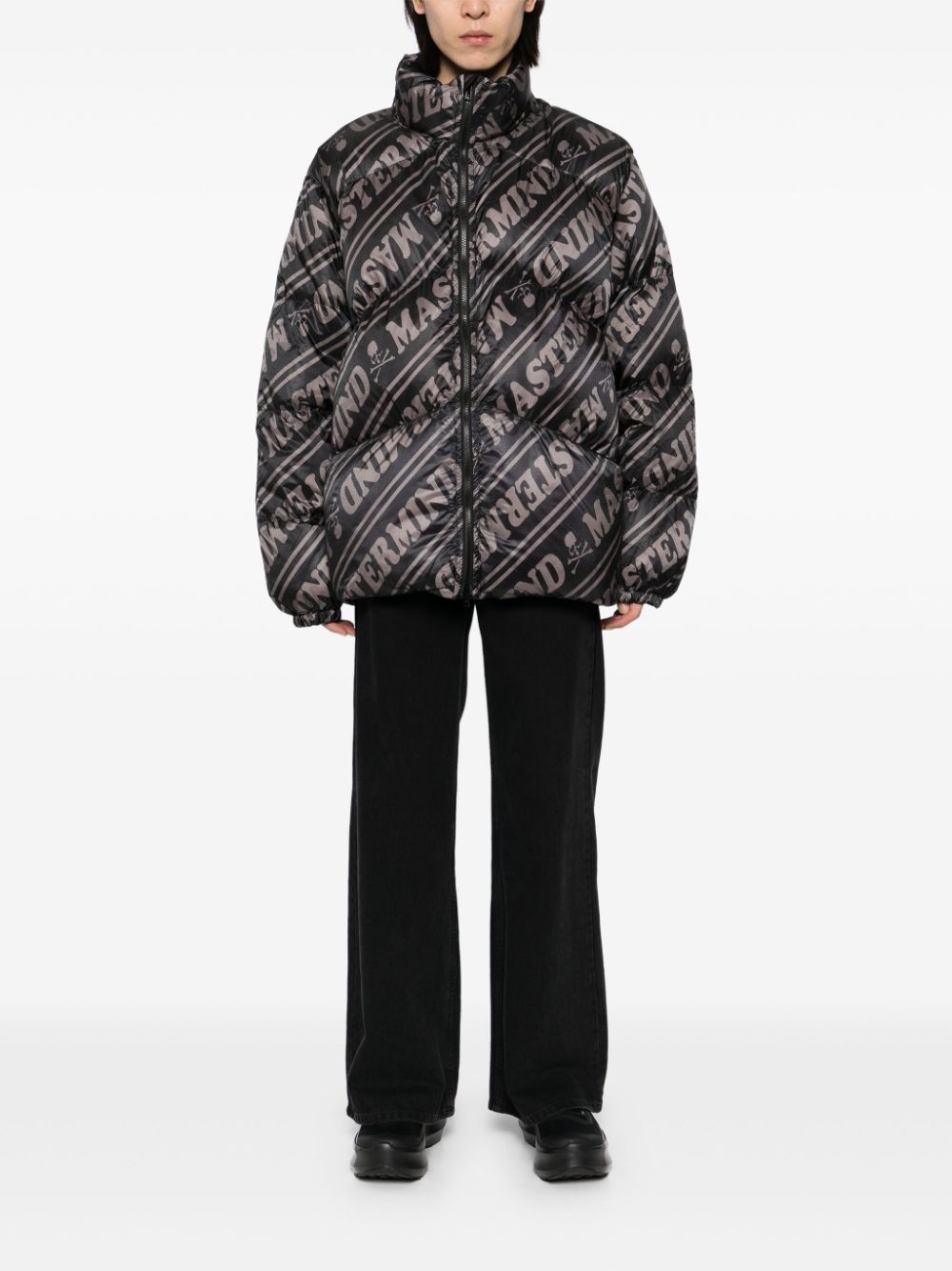 logo down jacket - 2