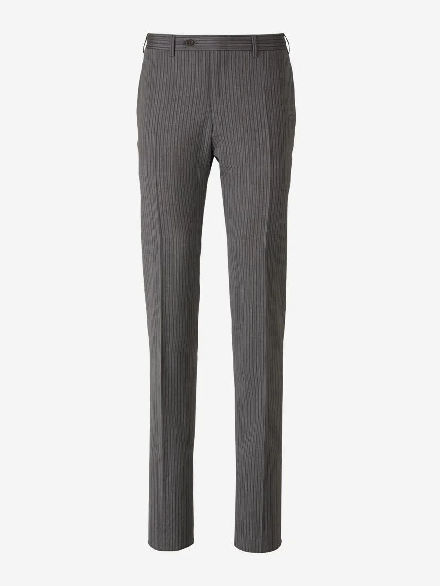 Canali Striped Wool Trousers - 1