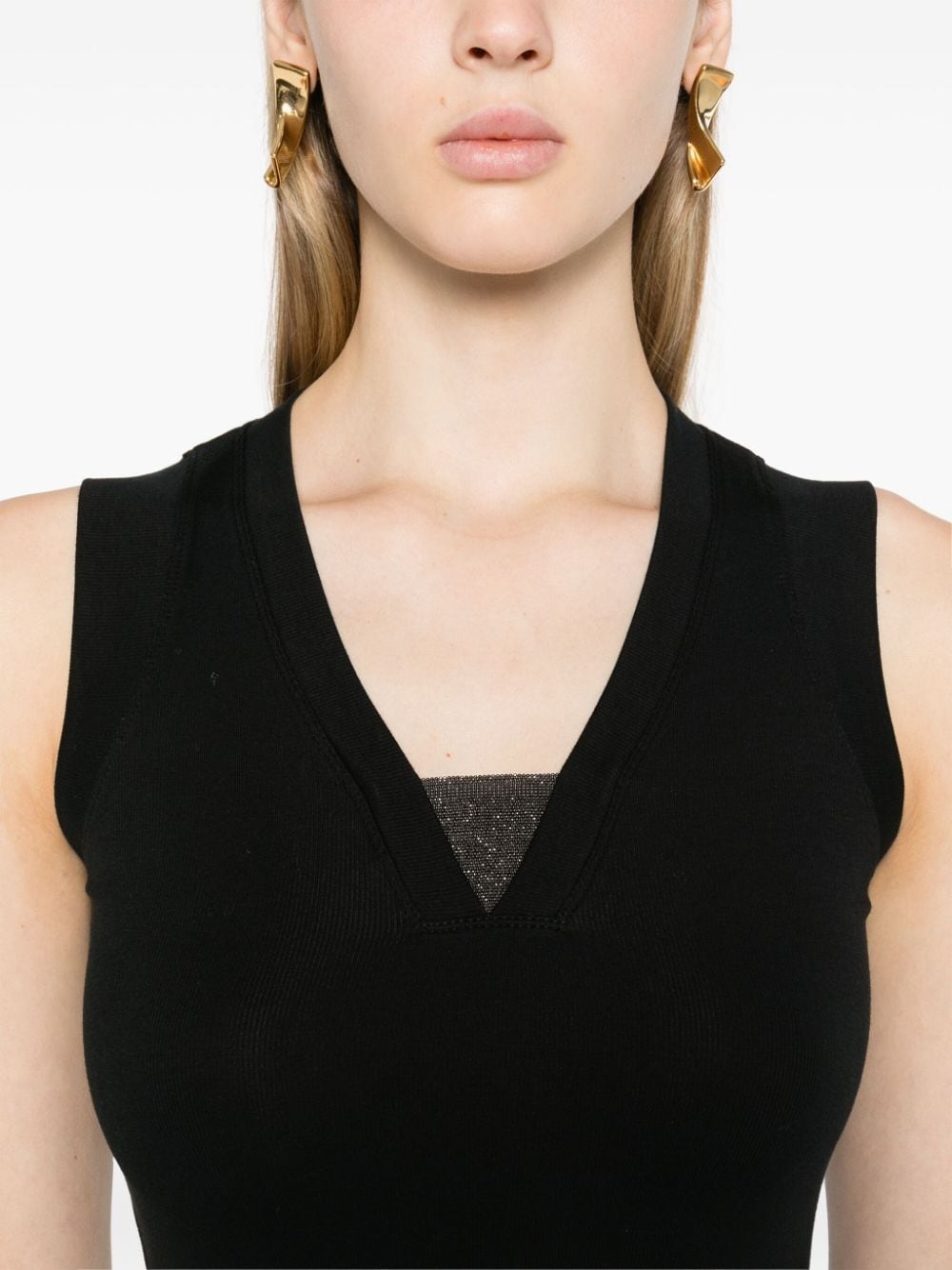 Monili-detail tank top - 5