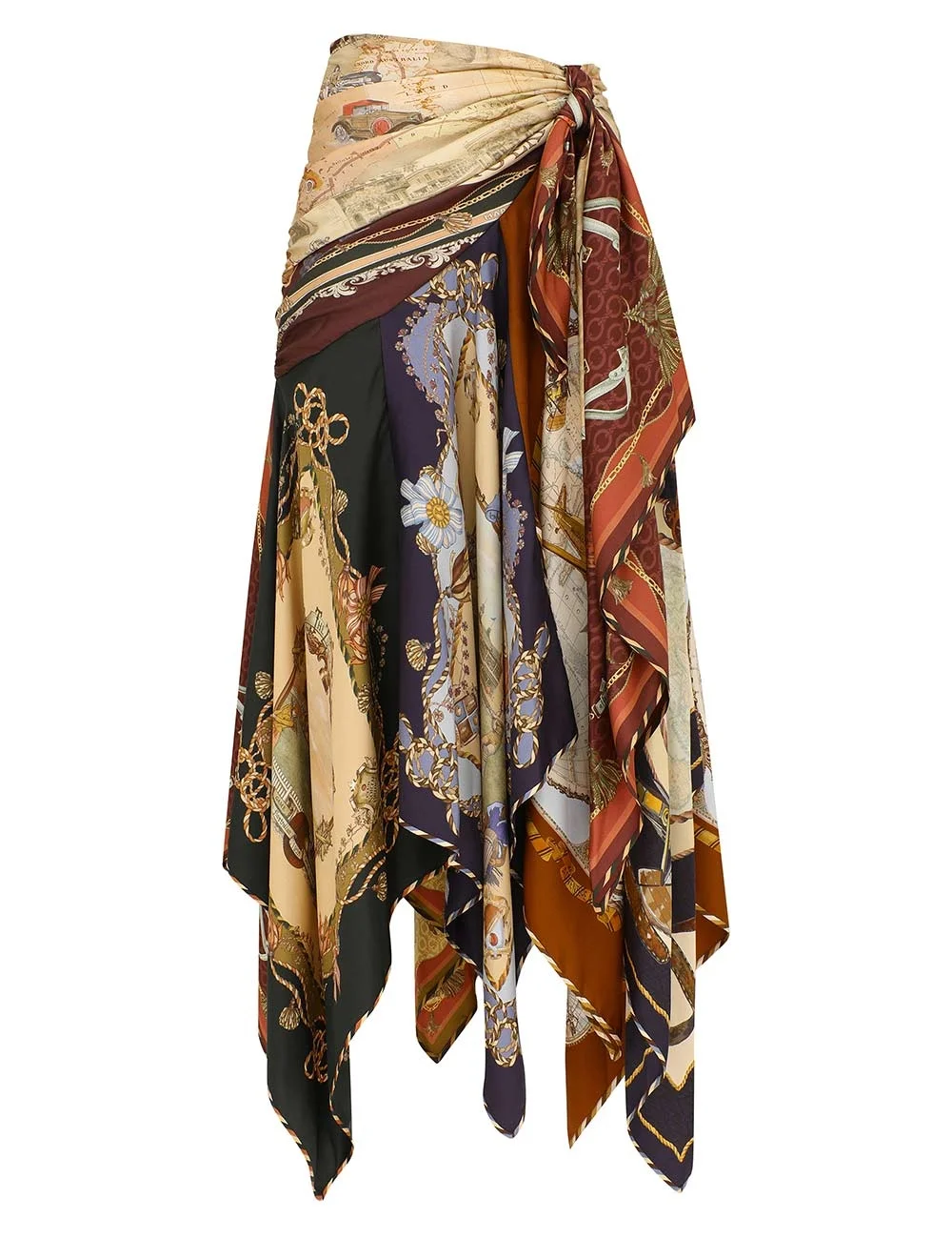 VALIANT DRAPED SCARF SKIRT - 1