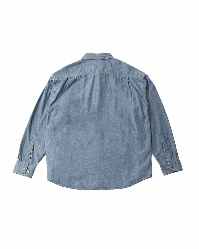 LANGER CHAMBRAY L/S LT.INDIGO - 2