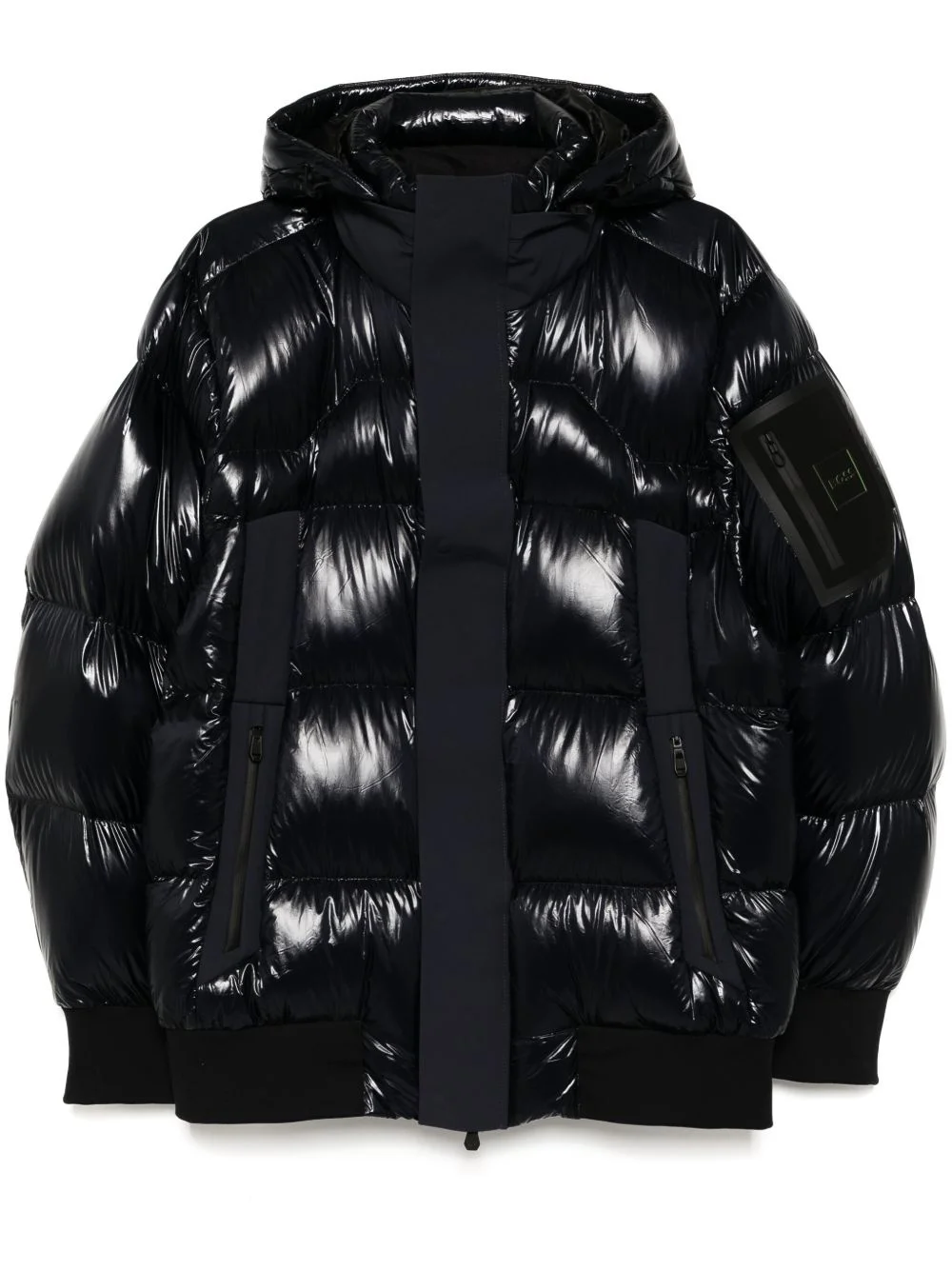 zip-up padded jacket - 1