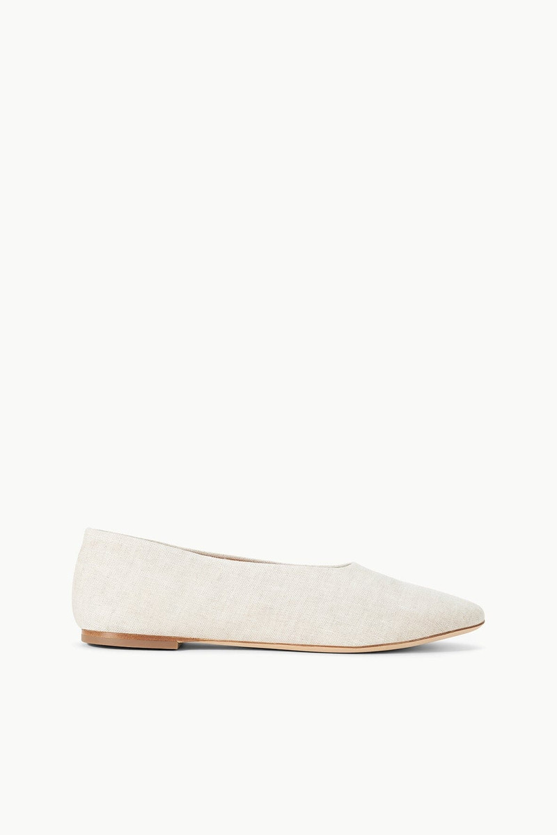 STAUD ALBA BALLET FLAT NATURAL 1