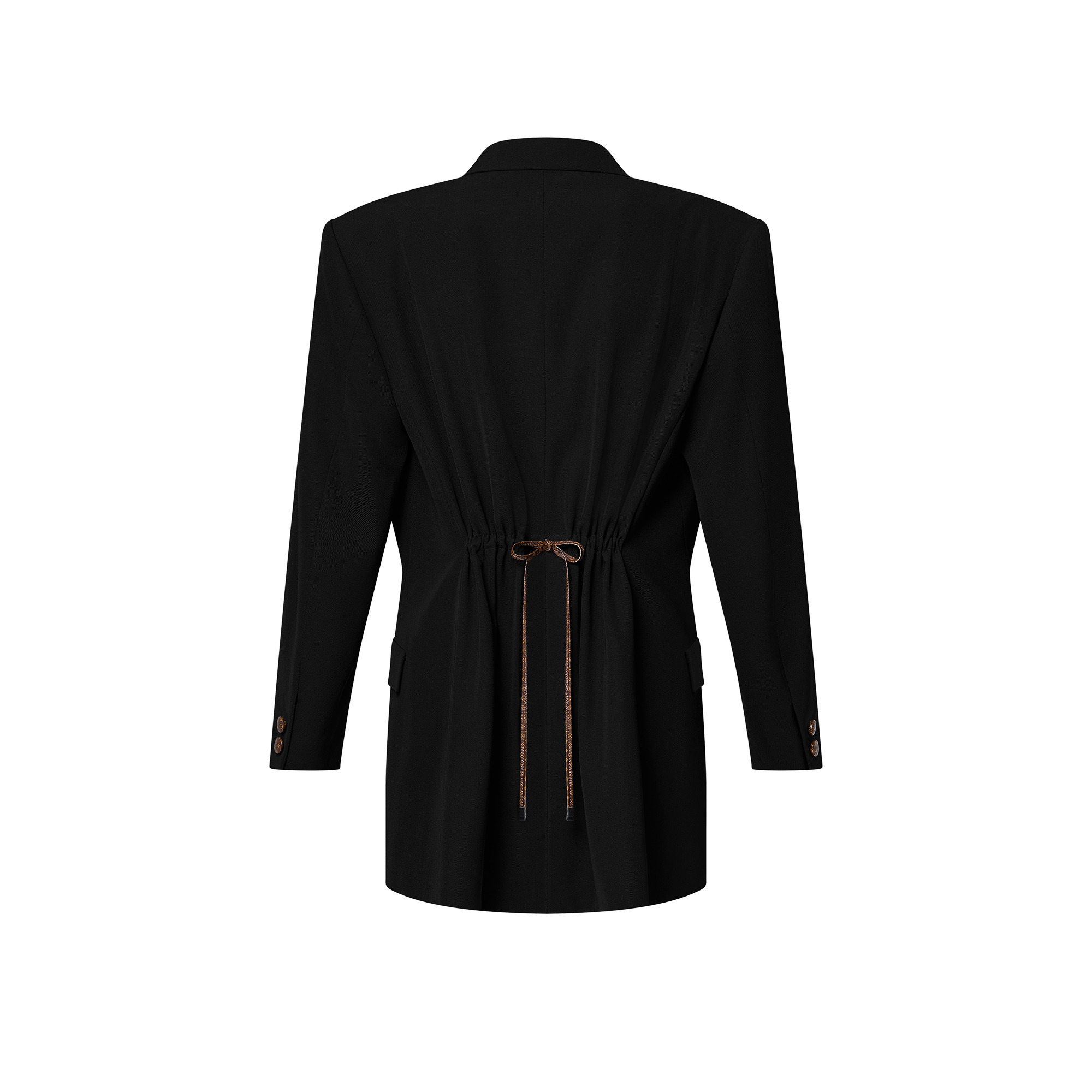Button Front Blazer - 3