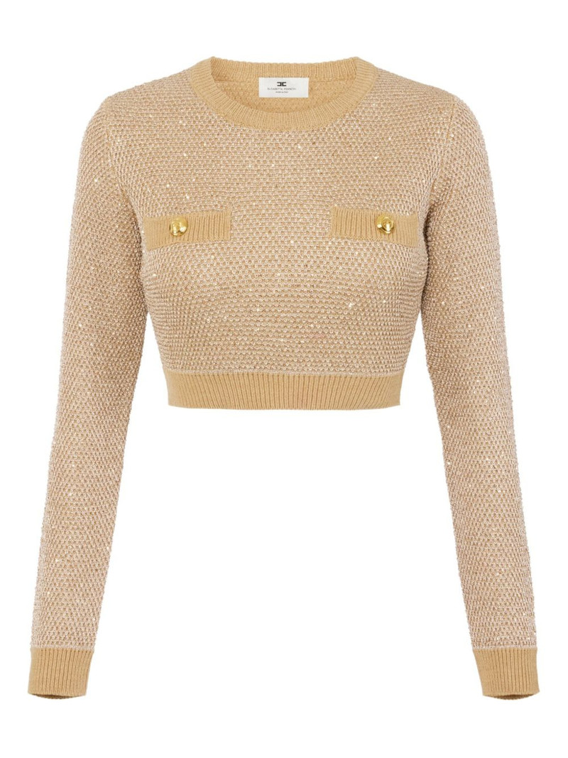 sequin-embellished sweater 1