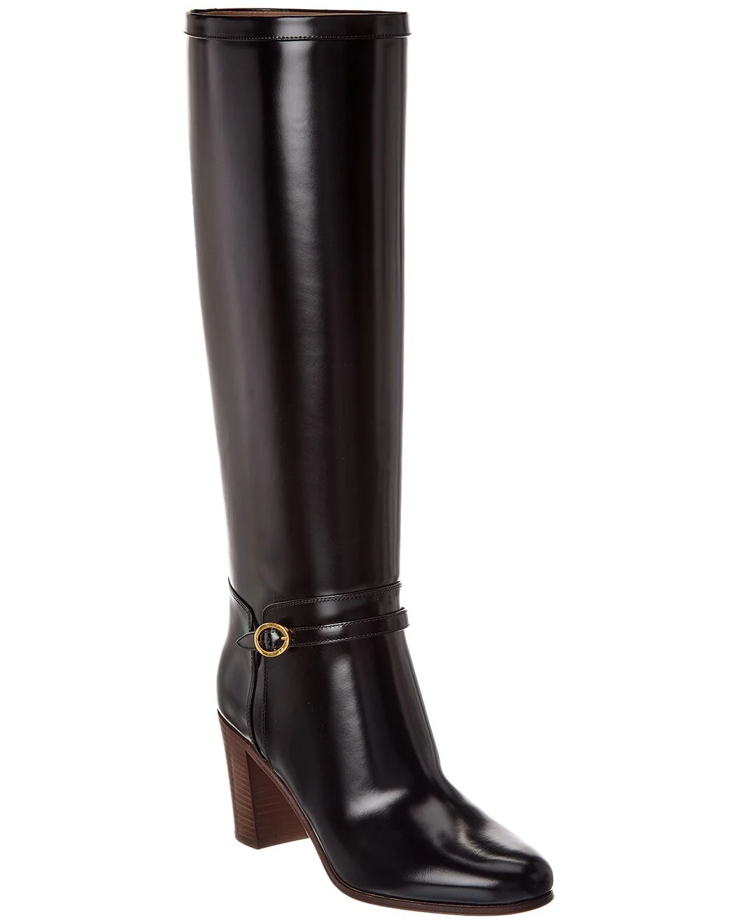 Valentino Pattie 75 Leather Knee-High Boot - 1