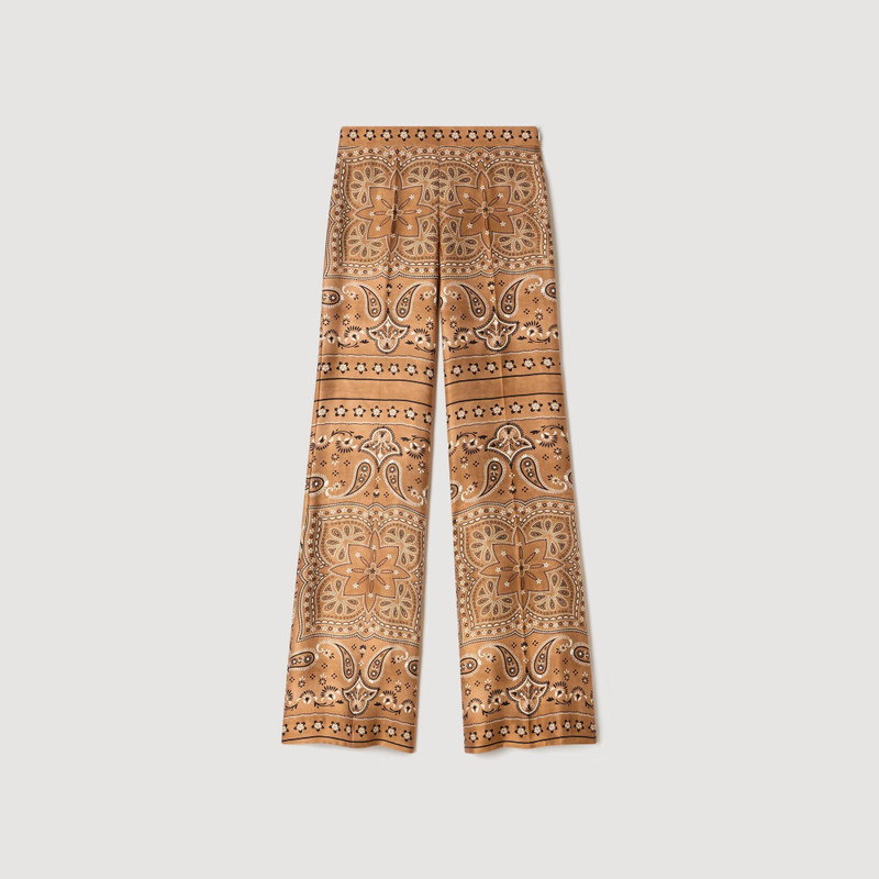 BANDANA-PRINT FLOWY TROUSERS 1