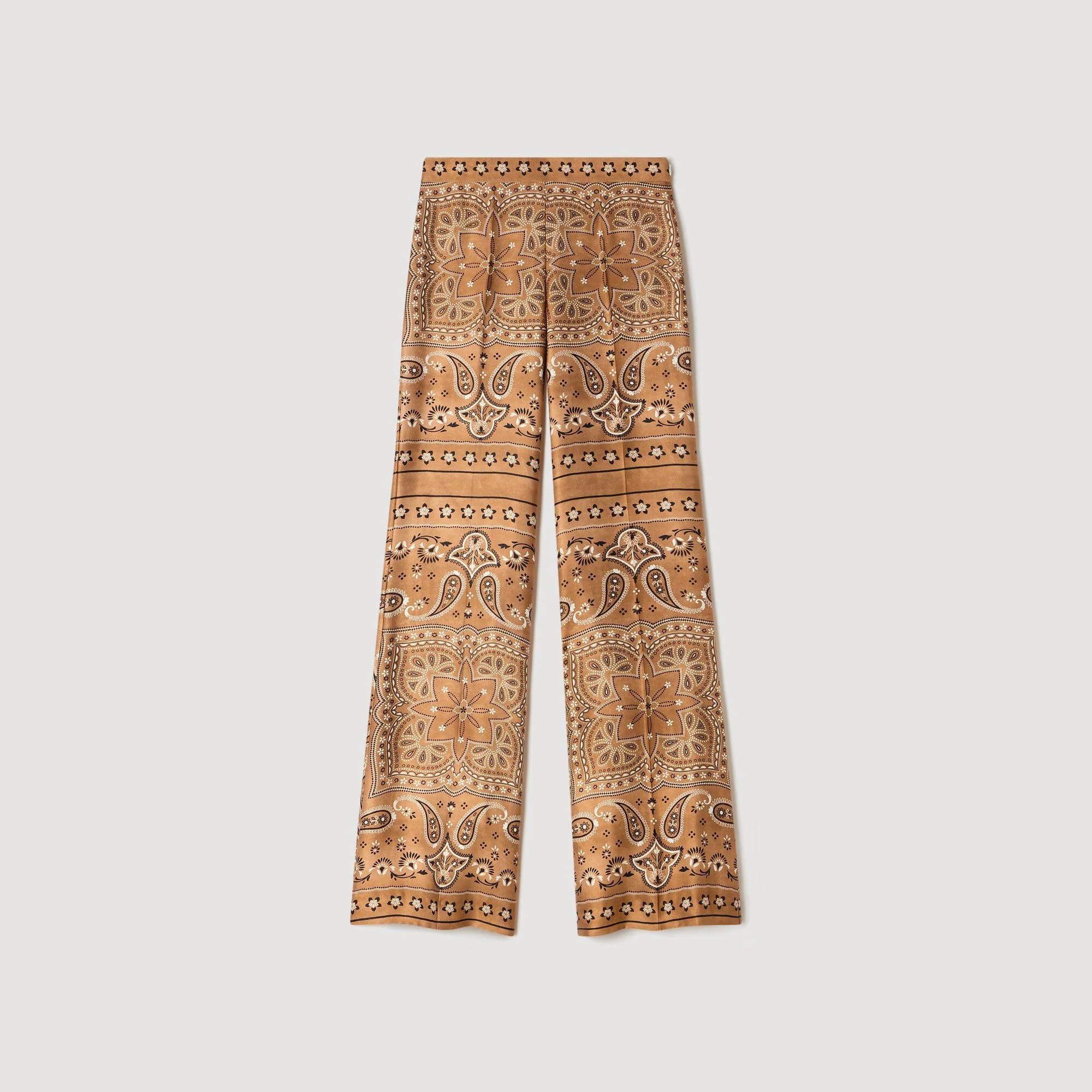 BANDANA-PRINT FLOWY TROUSERS - 1