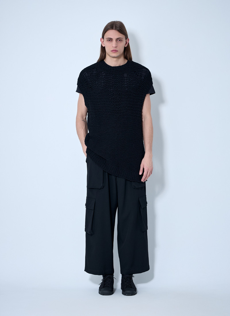 Yohji Yamamoto Wool Drawstring Track Pants outlook