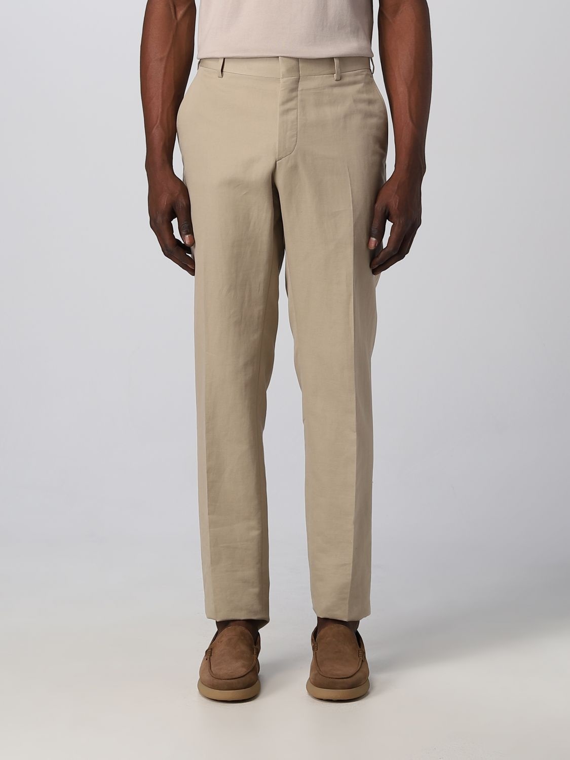 Brioni linen and cotton pants - 1