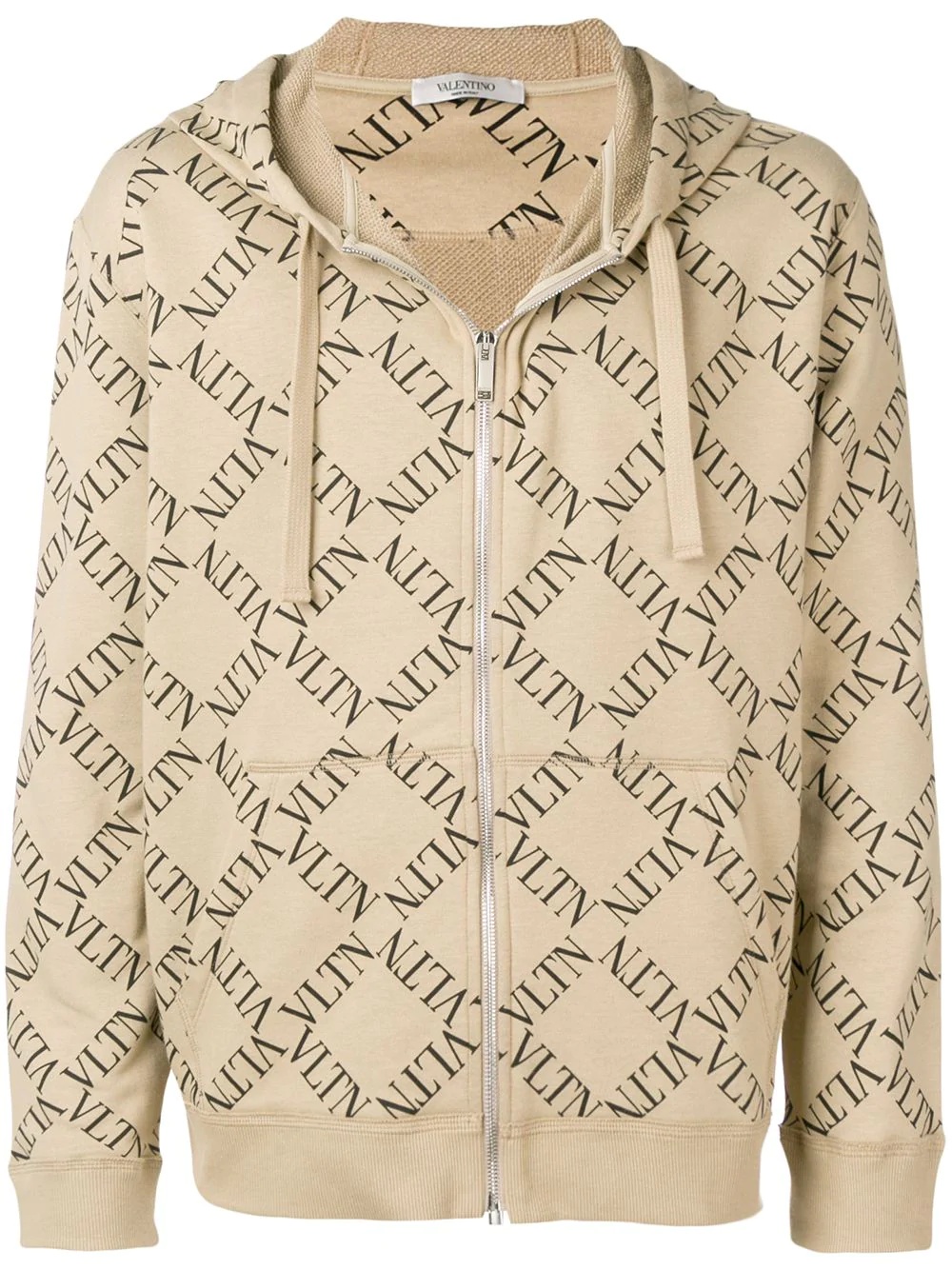 logo printed hoodie - 1