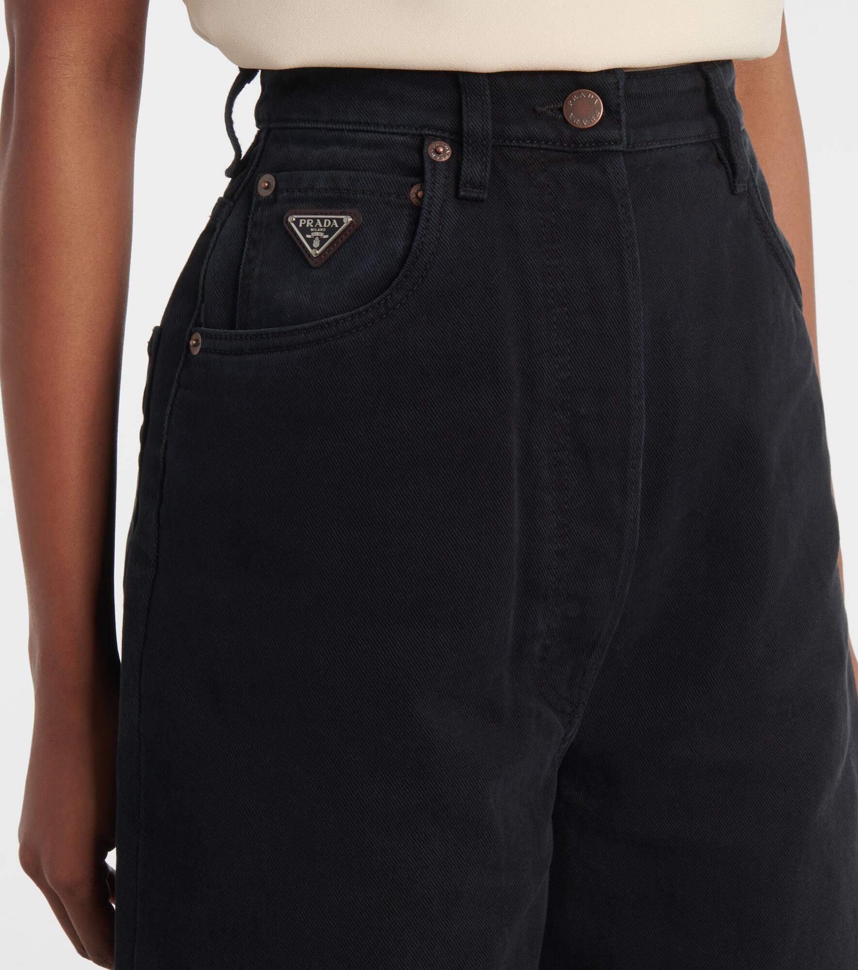 High-rise wide-leg jeans - 4