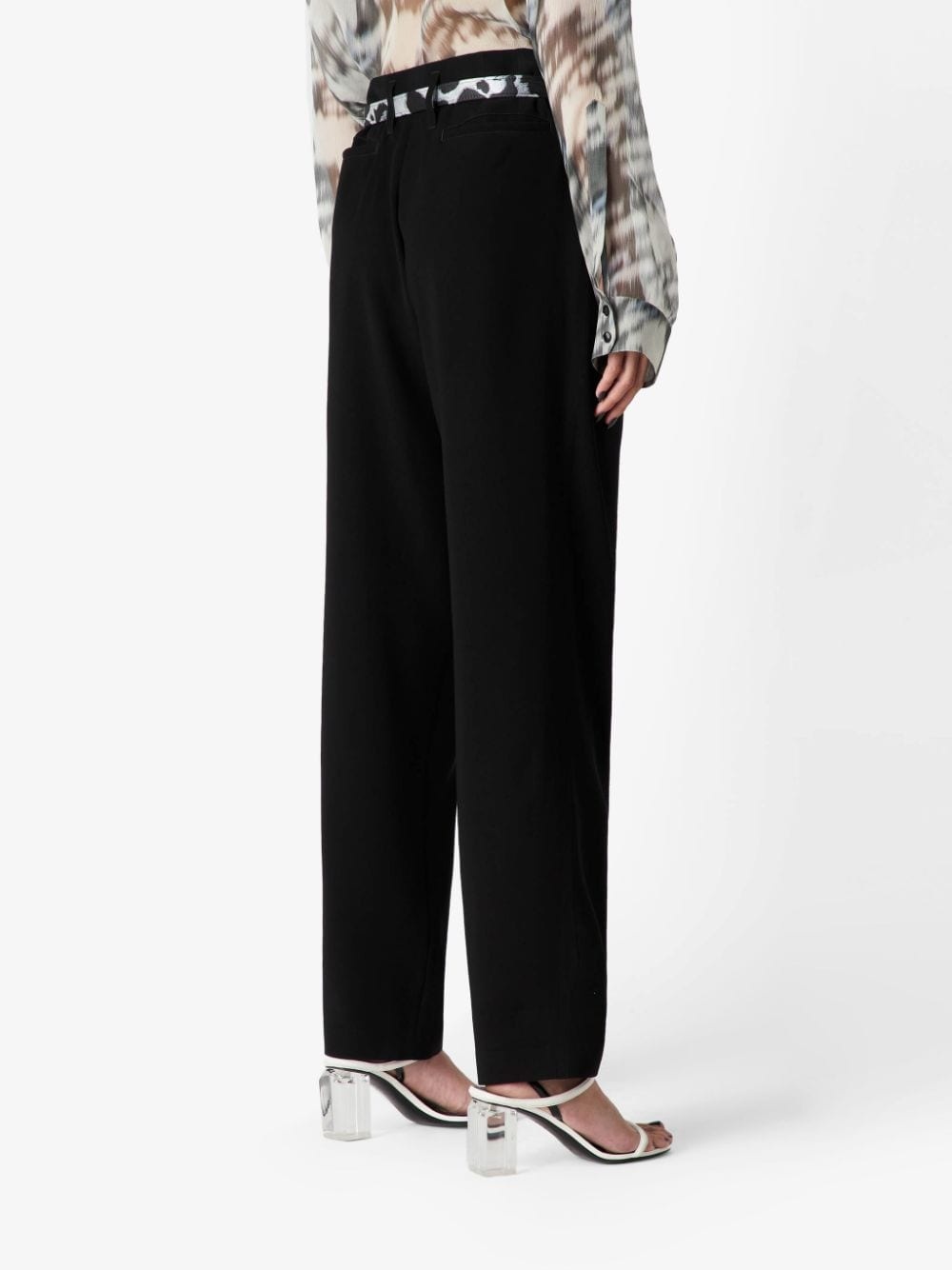 tailored straight-leg trousers - 4