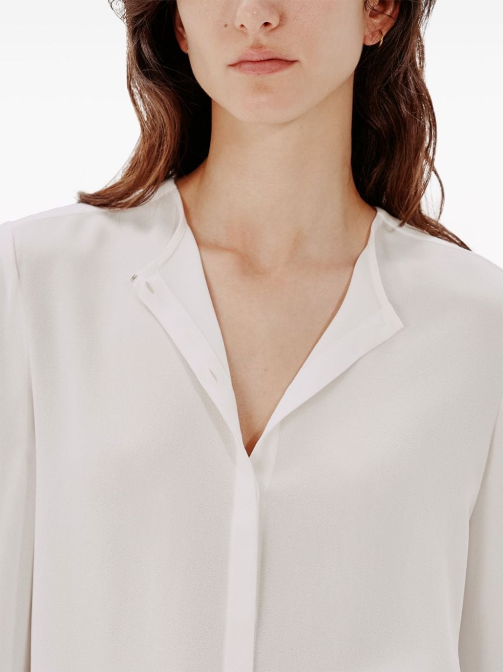 ENKAÂ®-blend tie-neck blouse - 5