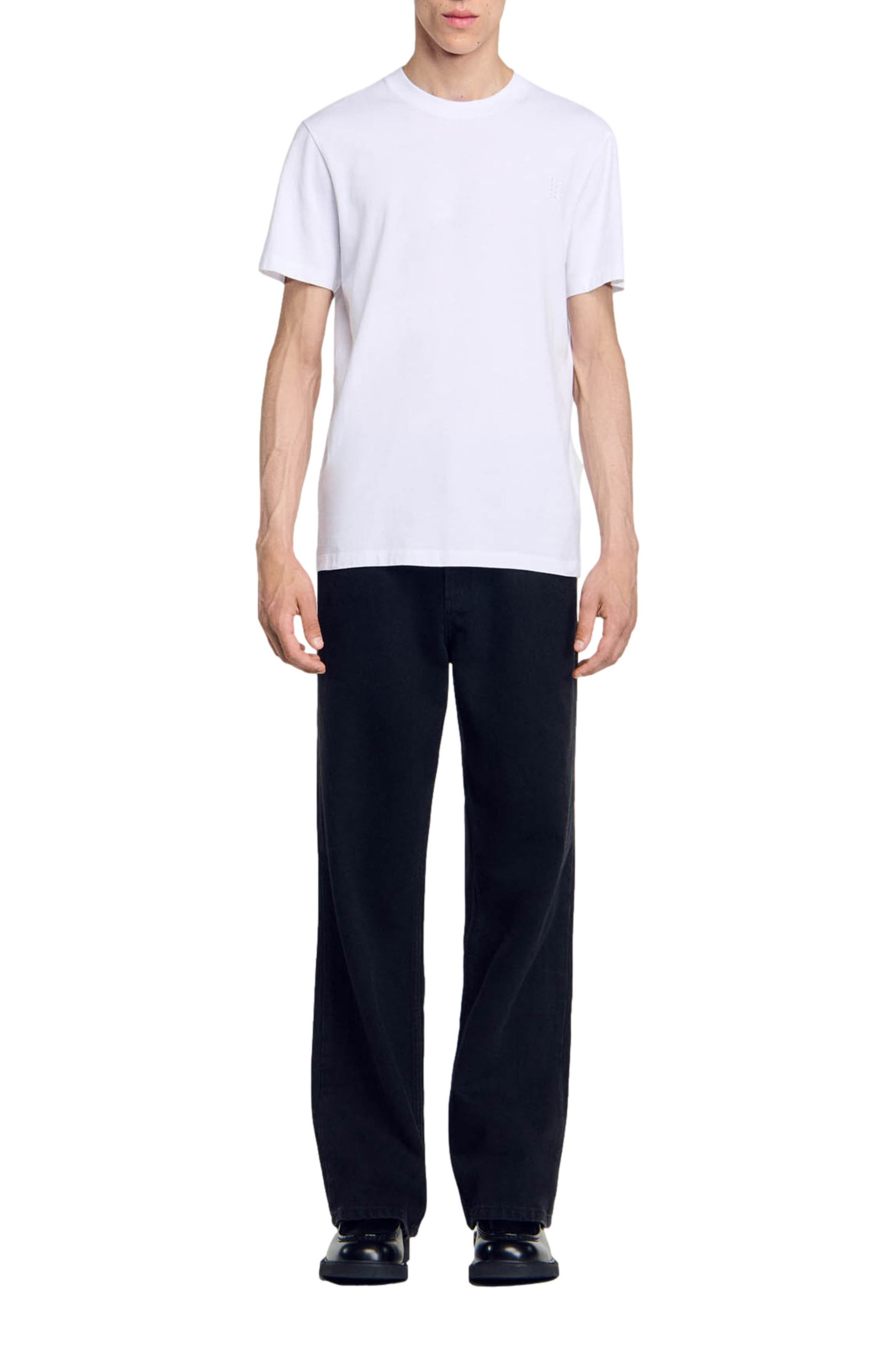 SANDRO Cotton T-shirt in White at Nordstrom - 4