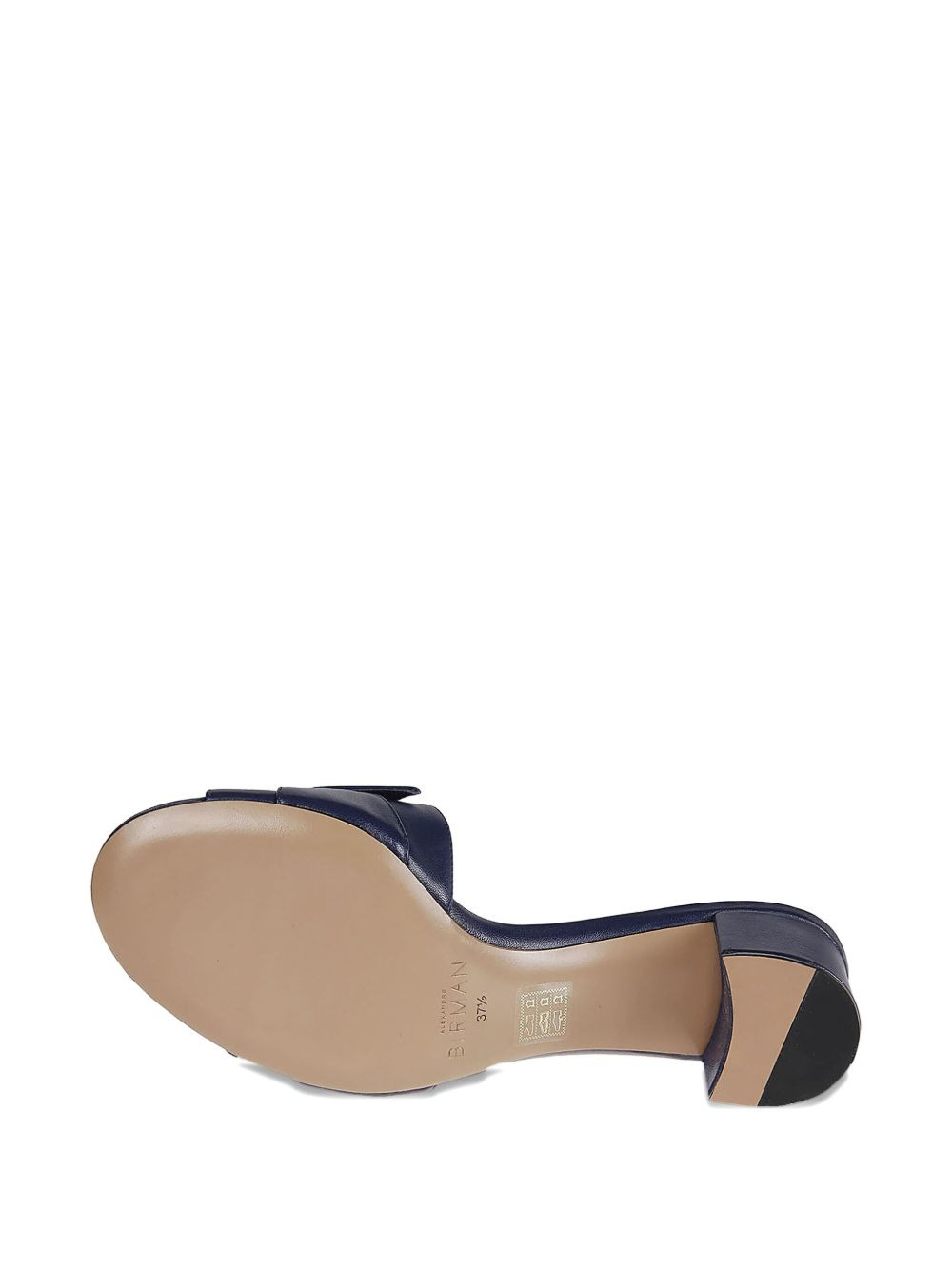 bow-detail block-heel mules - 5