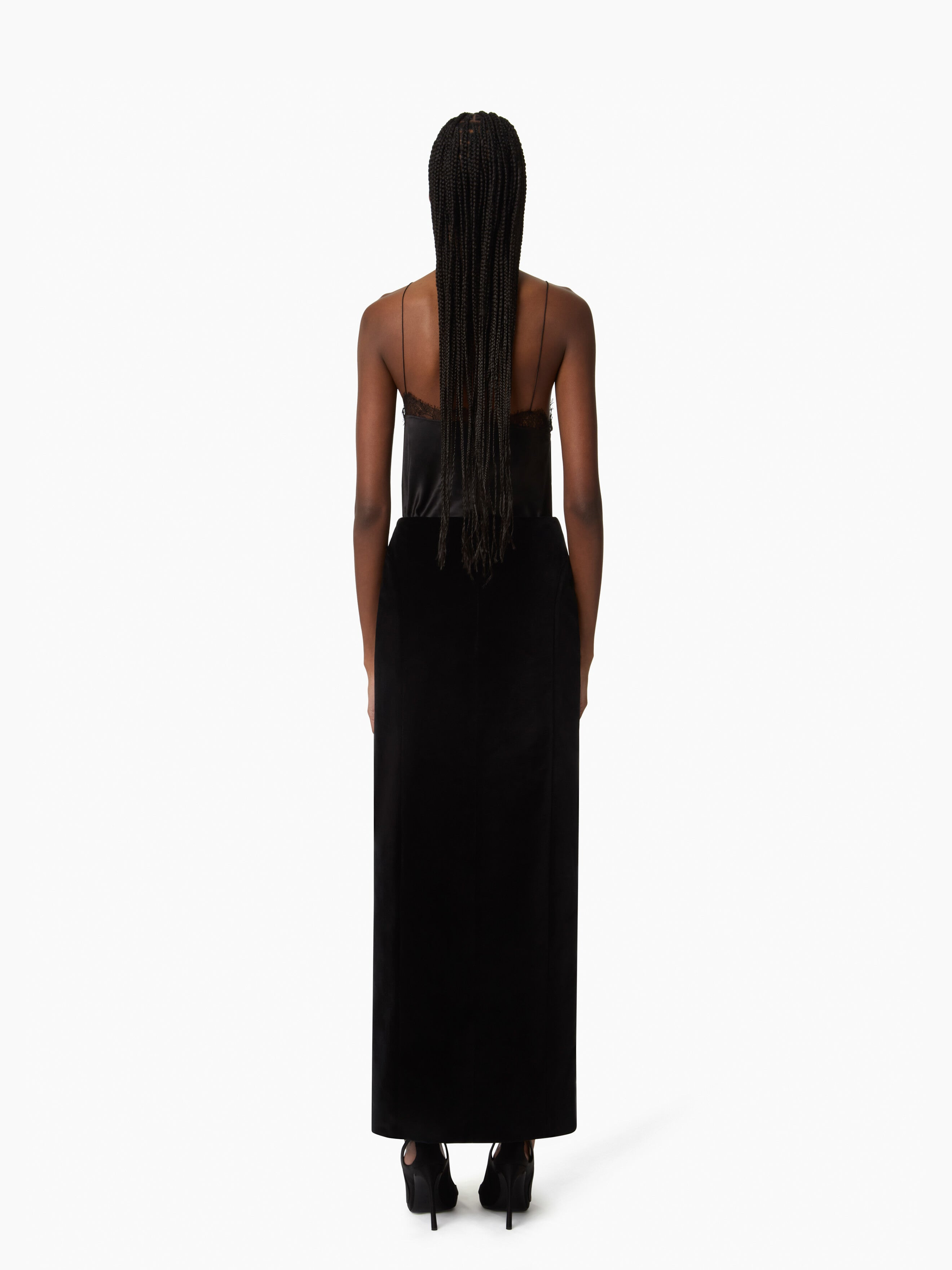 Straight Velvet Skirt - 4