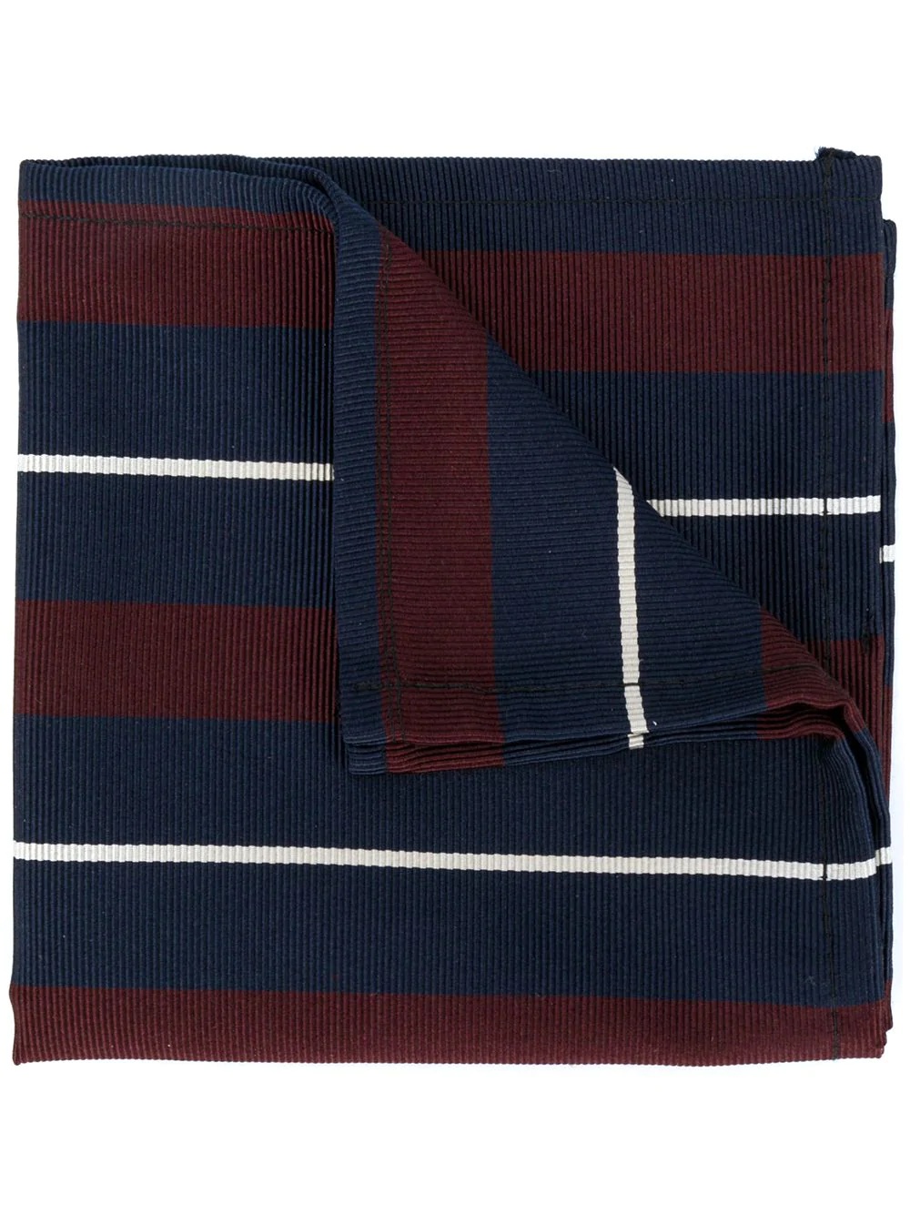 striped cotton pocket square - 1