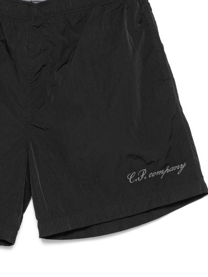Eco-Chrome R logo embroidery swim shorts 3