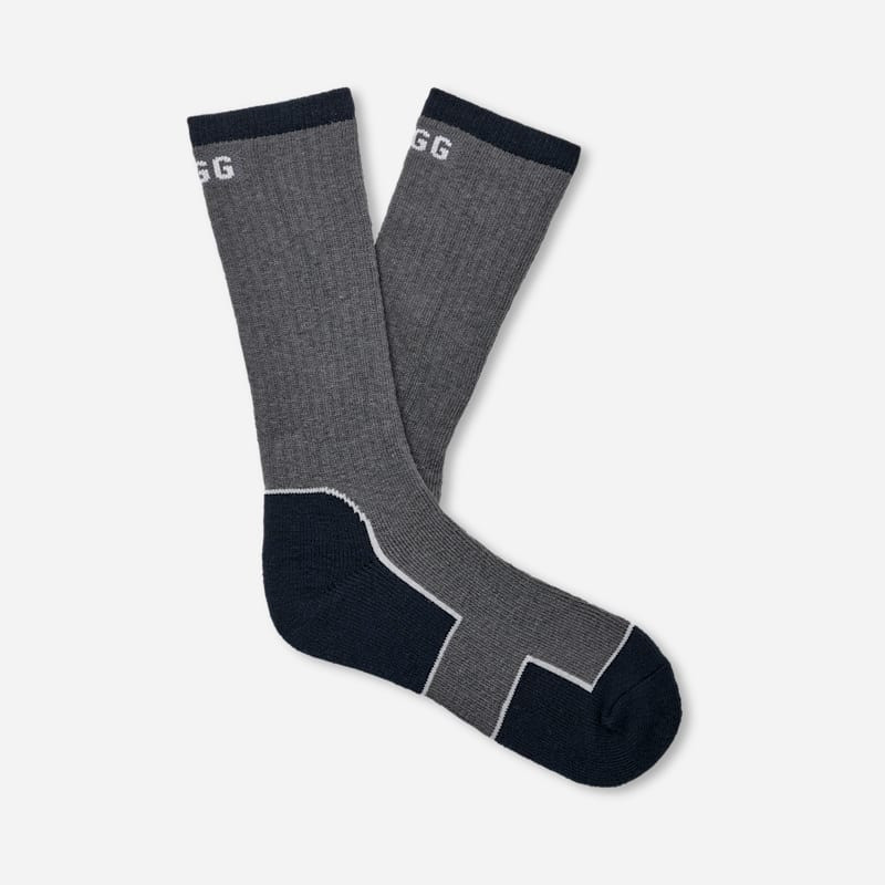 ® Men's Lockhart Winter Boot Sock Wool Blend in Charcoal/Tar 1