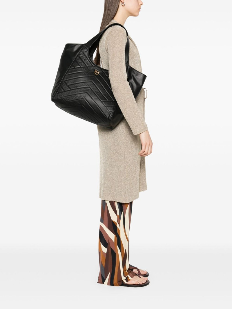 PINKO quilted leather tote bag outlook