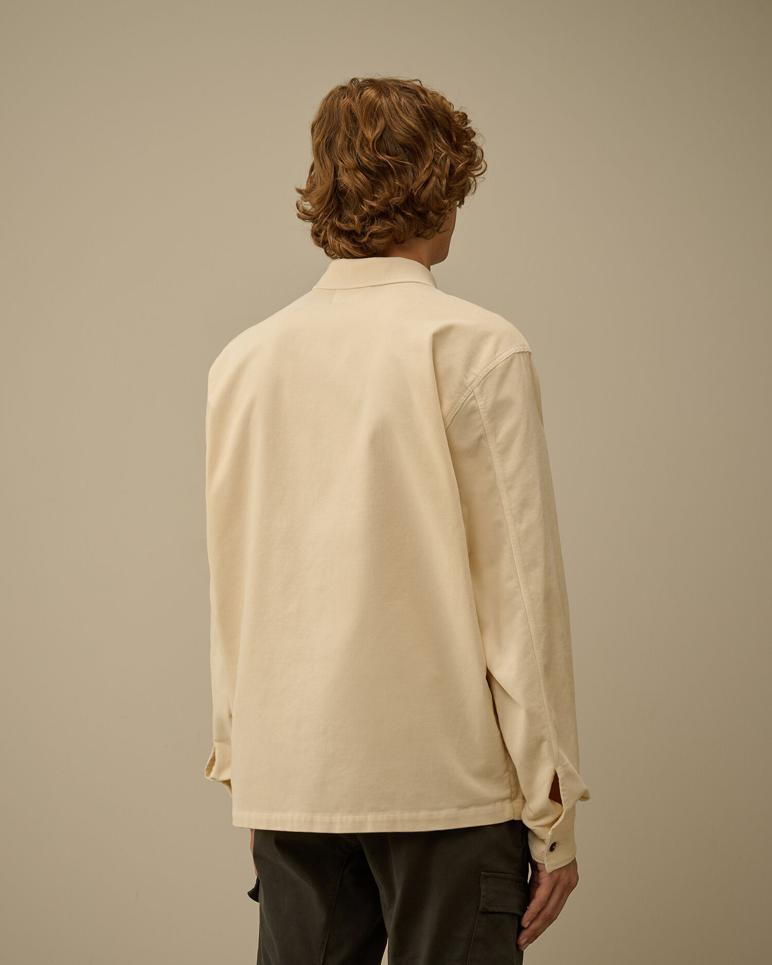 Corduroy Lens Button Overshirt - 4