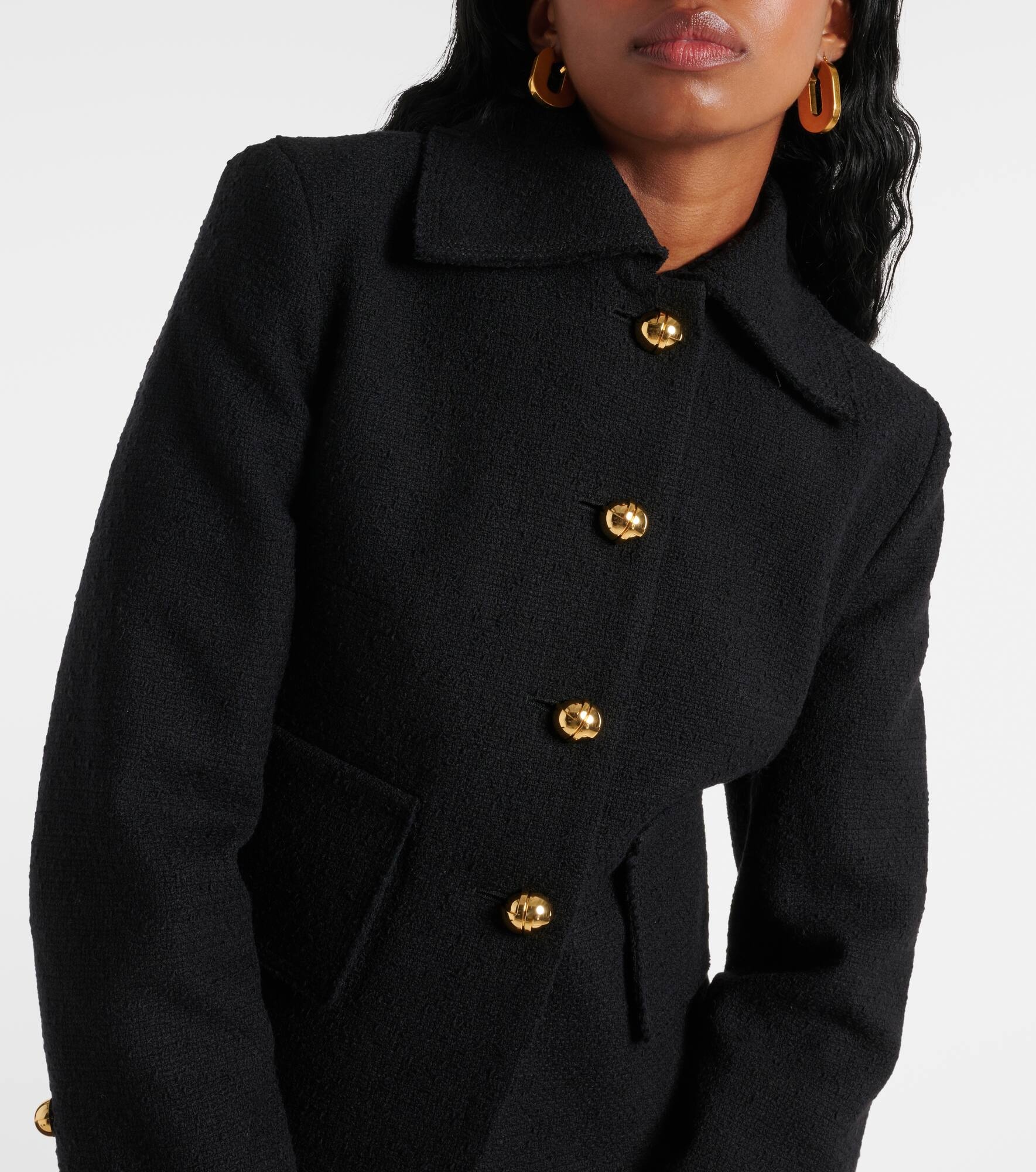Wool and cotton-blend jacket - 4