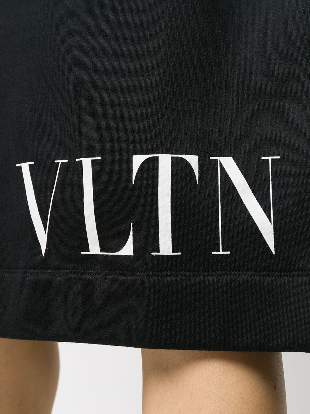 VLTN-print hoodie dress - 5