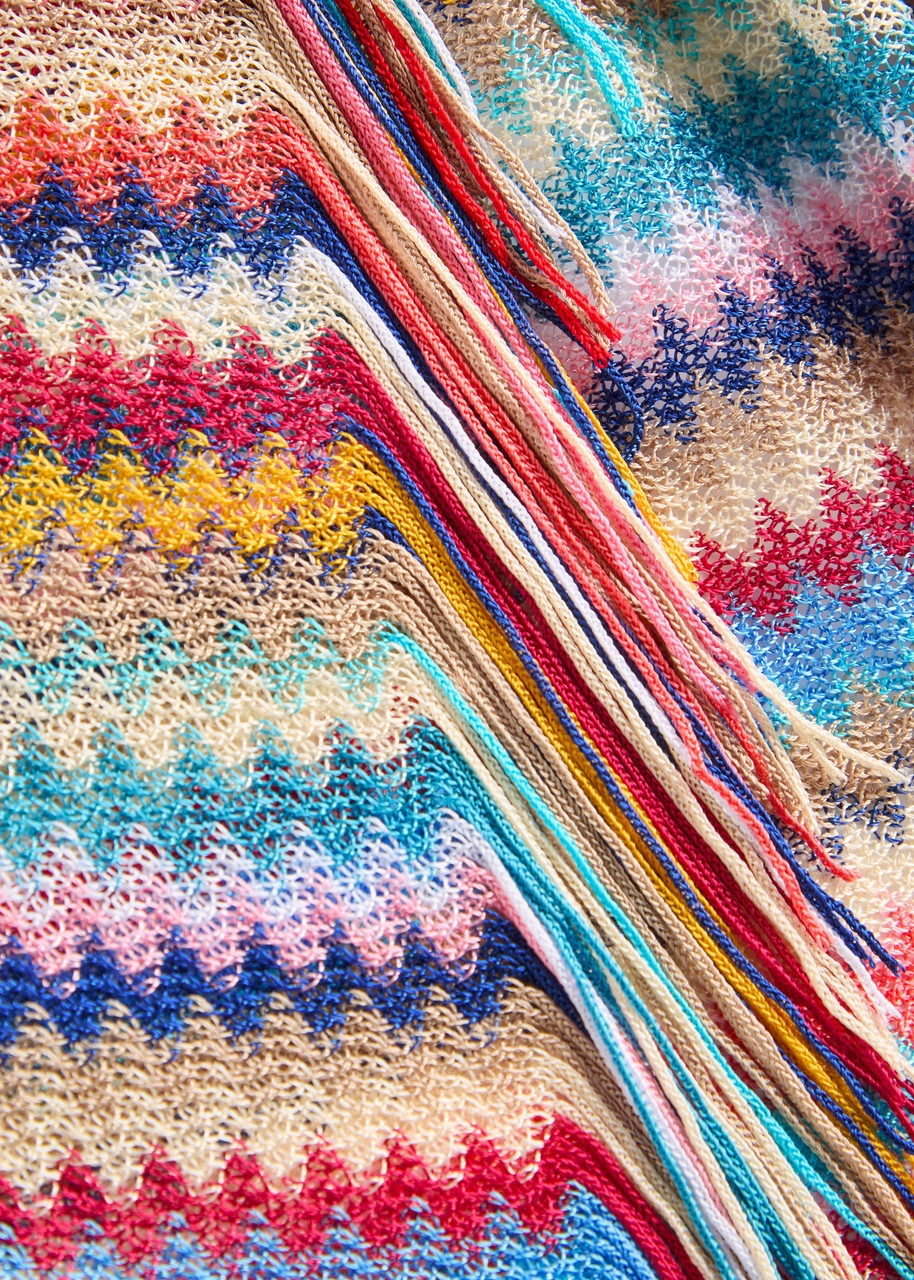 Missoni Zigzag-intarsia Fine-knit Sarong - 5