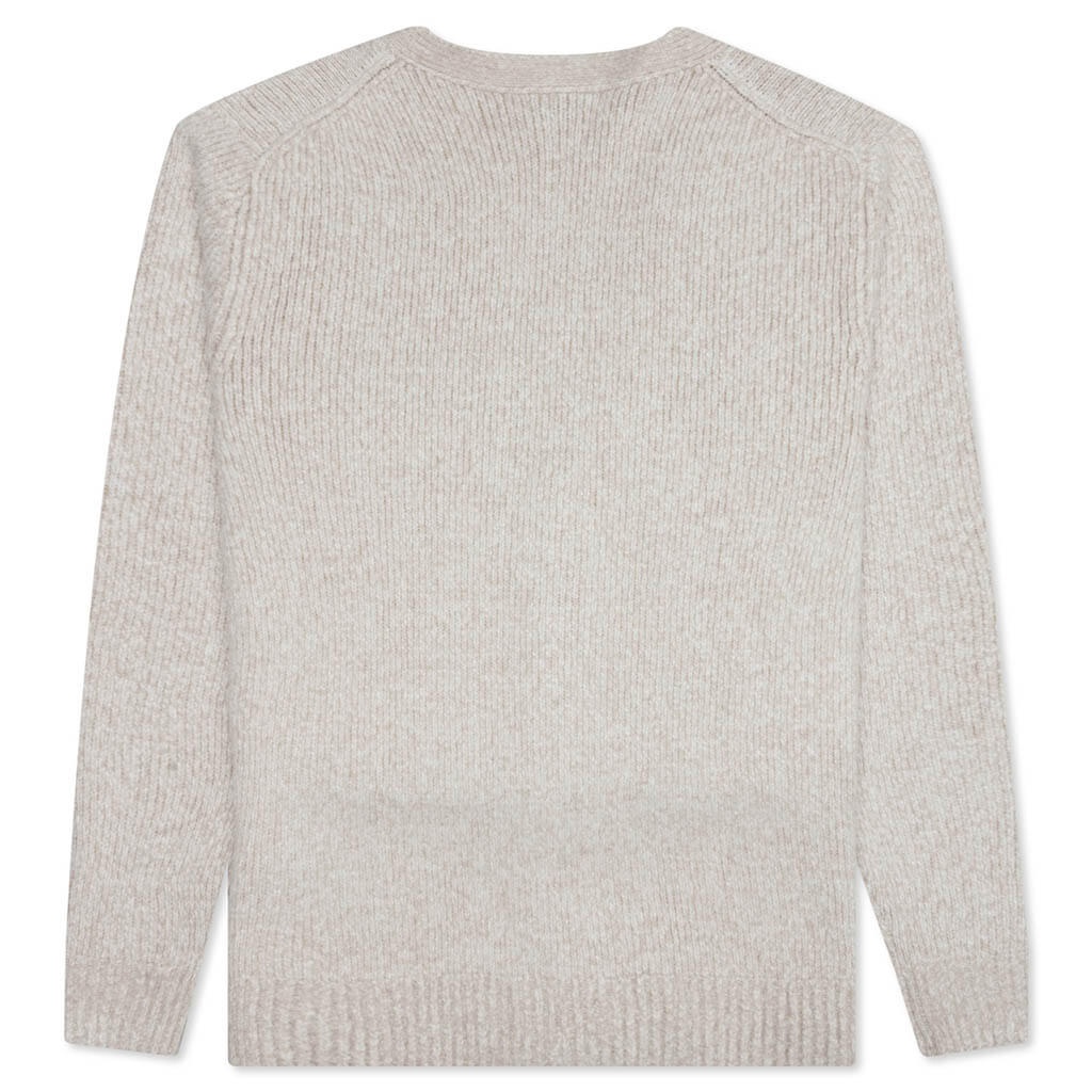 WOOL BLEND CARDIGAN - LIGHT TAUPE - 2