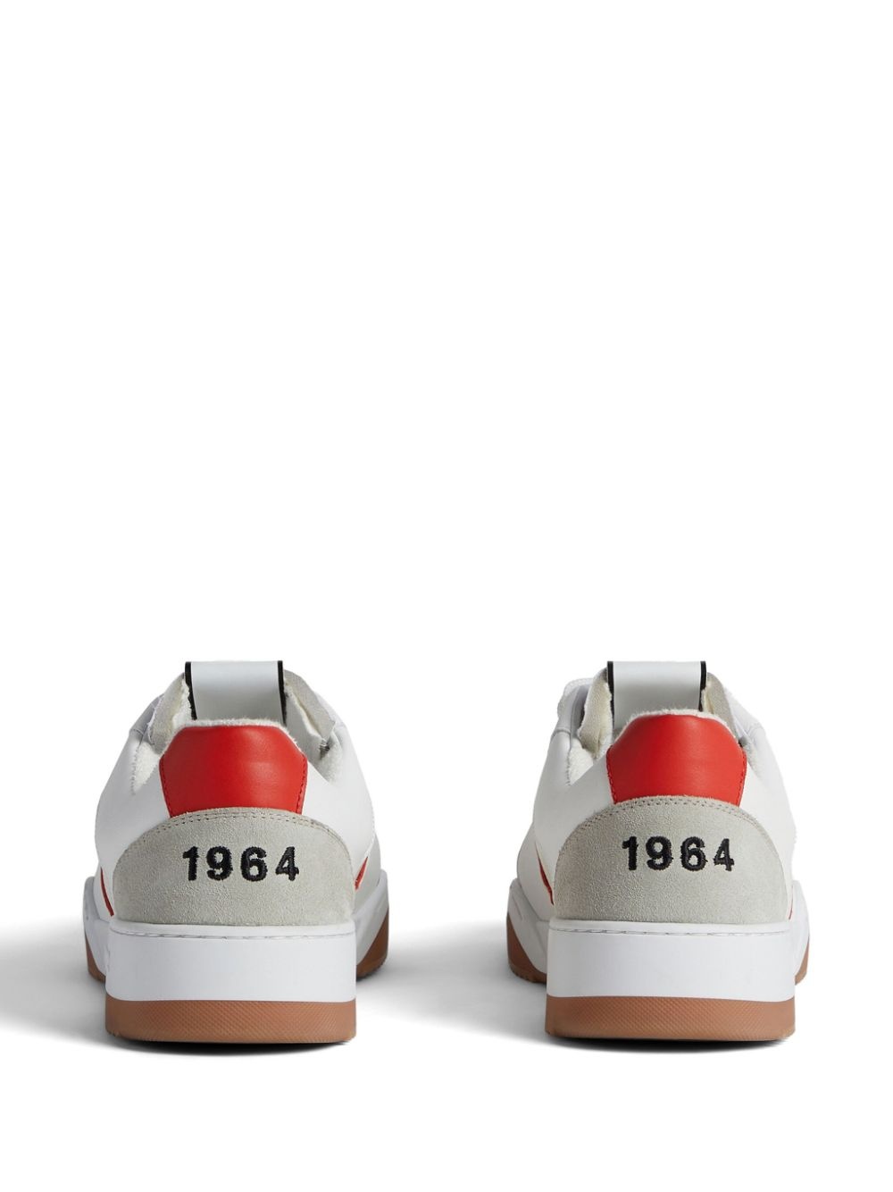 logo-embroidered panelled sneakers - 3