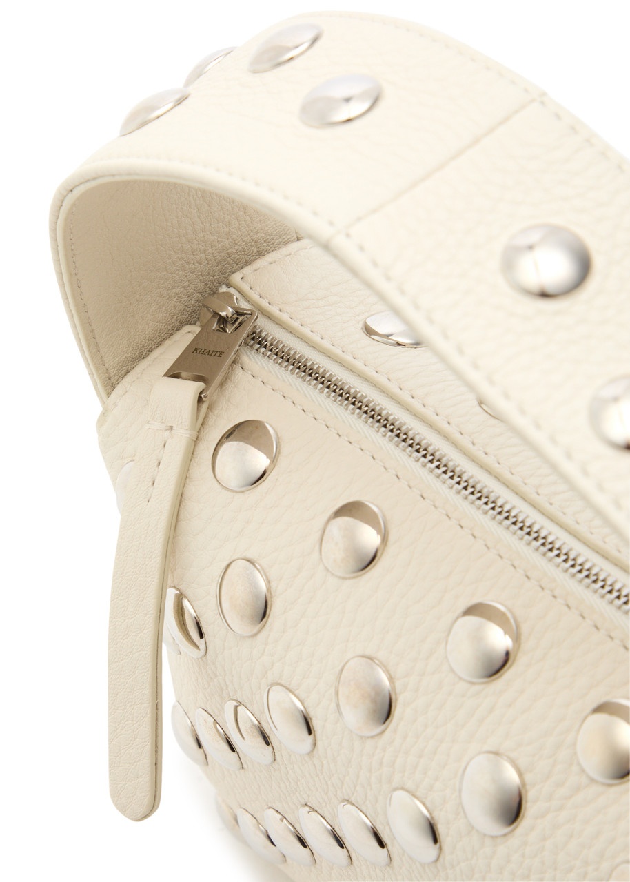 Khaite Elena Mini Studded Leather top Handle bag - 3