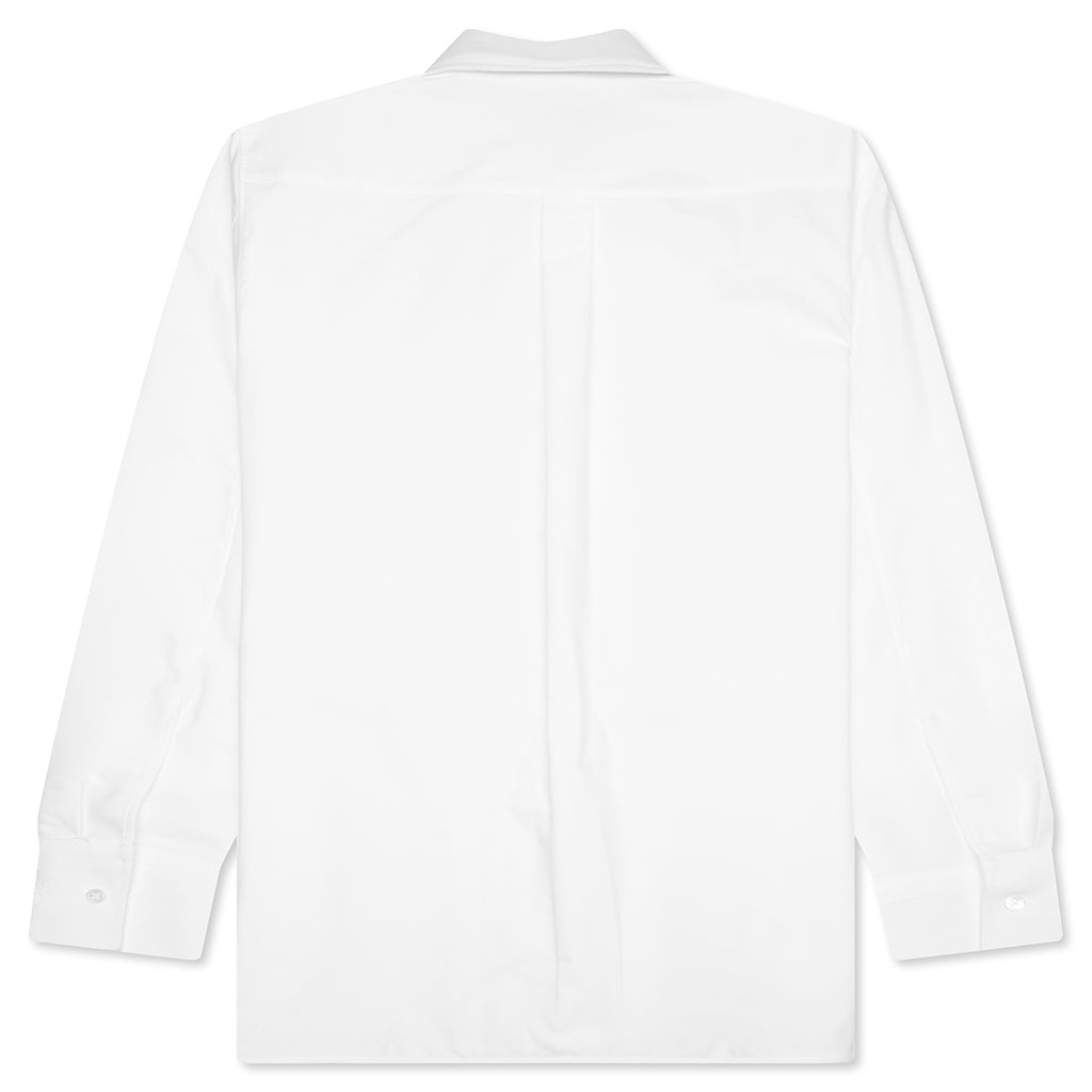 CLASSIC FIT COTTON OXFORD SHIRT - WHITE - 2