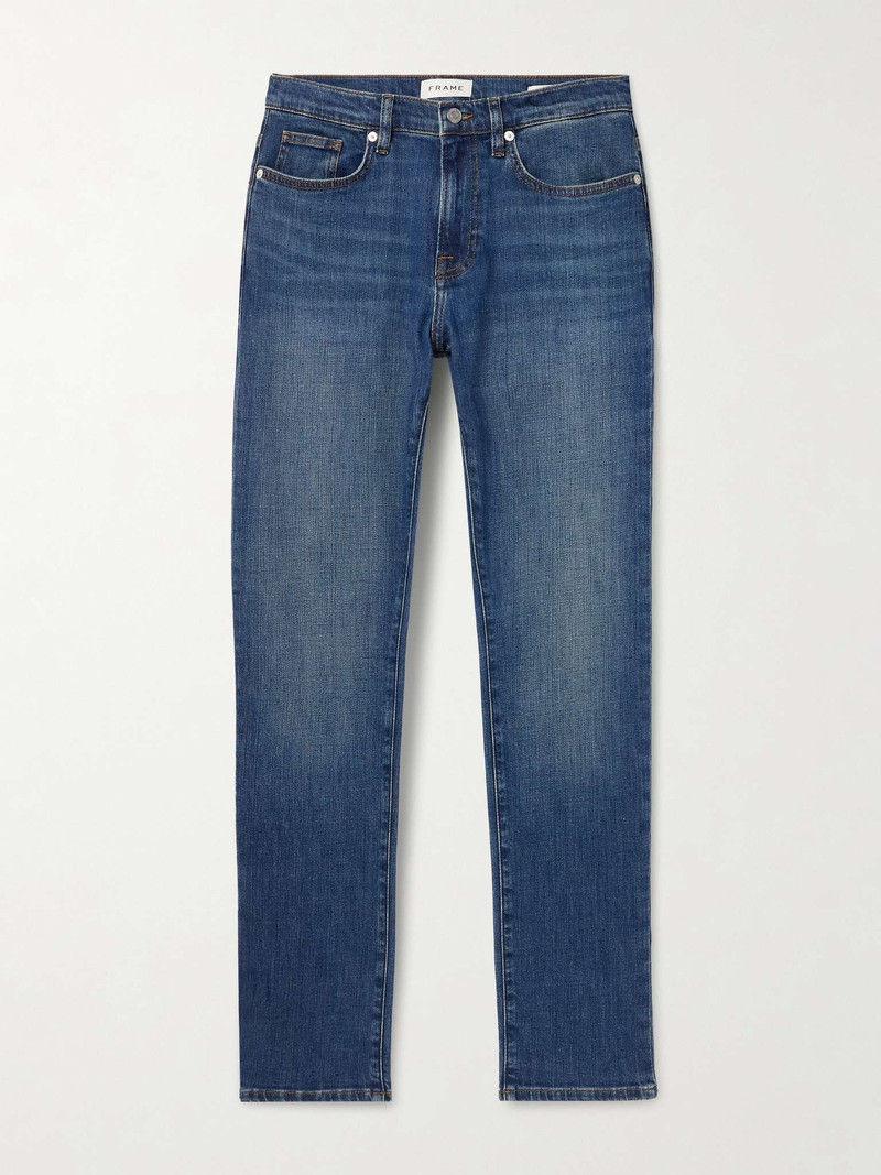 L'Homme Slim-Fit Dry Denim Jeans - 1