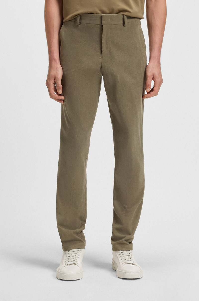 SLIM-FIT TROUSERS IN STRETCH CORDUROY 2