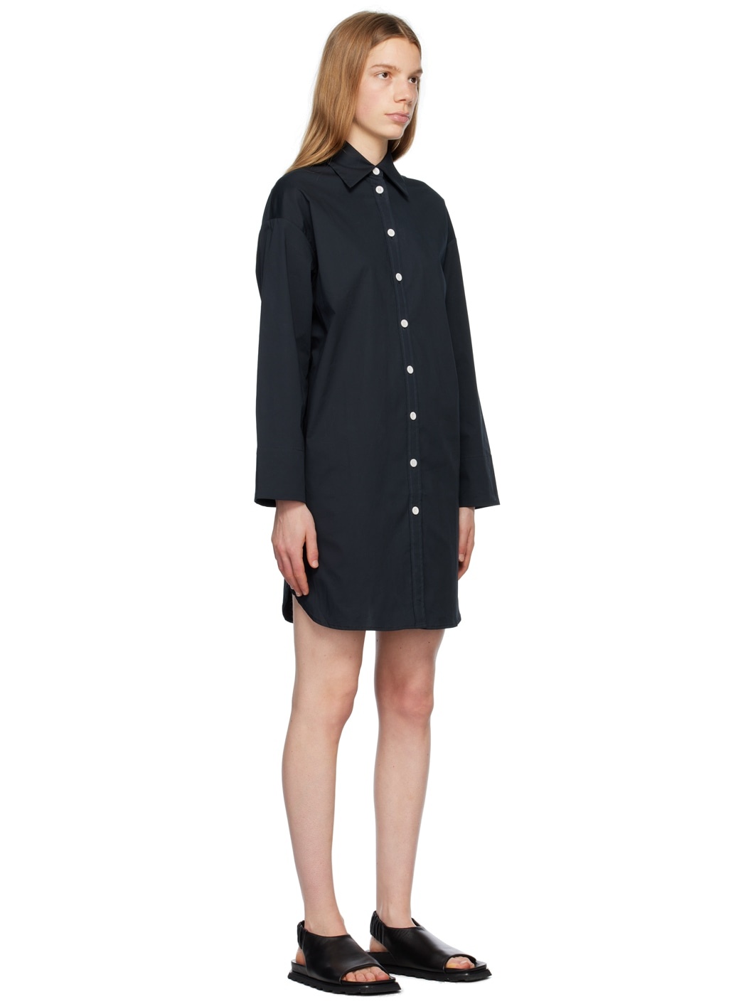 Black Proenza Schouler White Label Button Down Minidress - 2