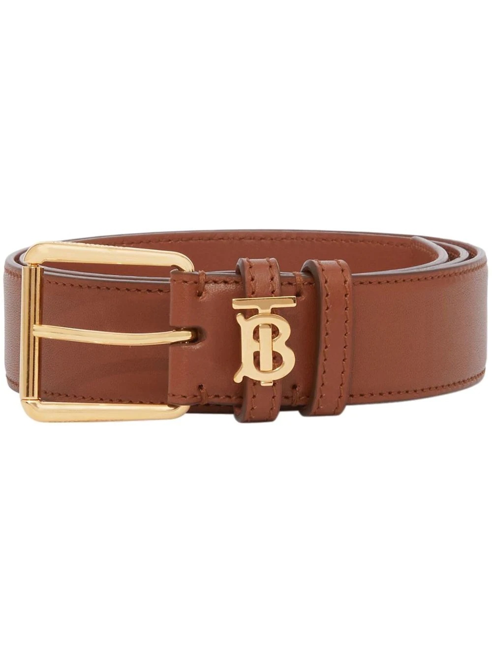 monogram-motif leather belt - 1