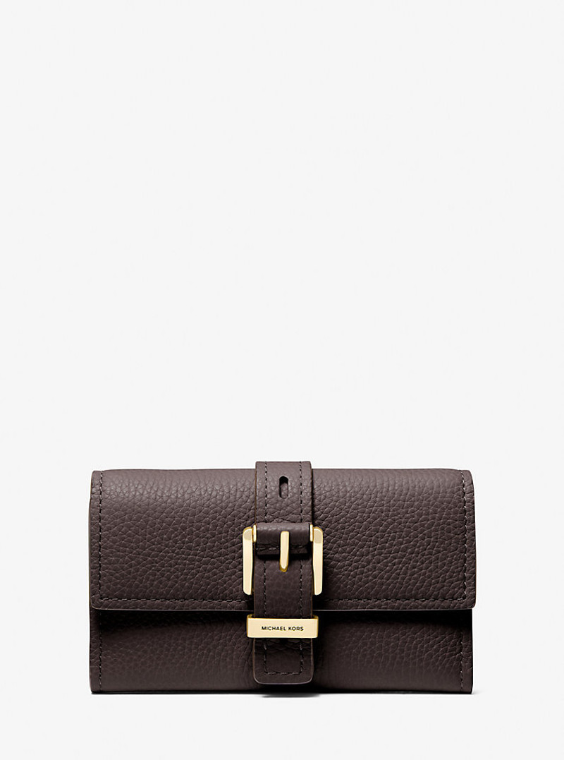 Nolita Medium Pebbled Leather Tri-Fold Wallet 1