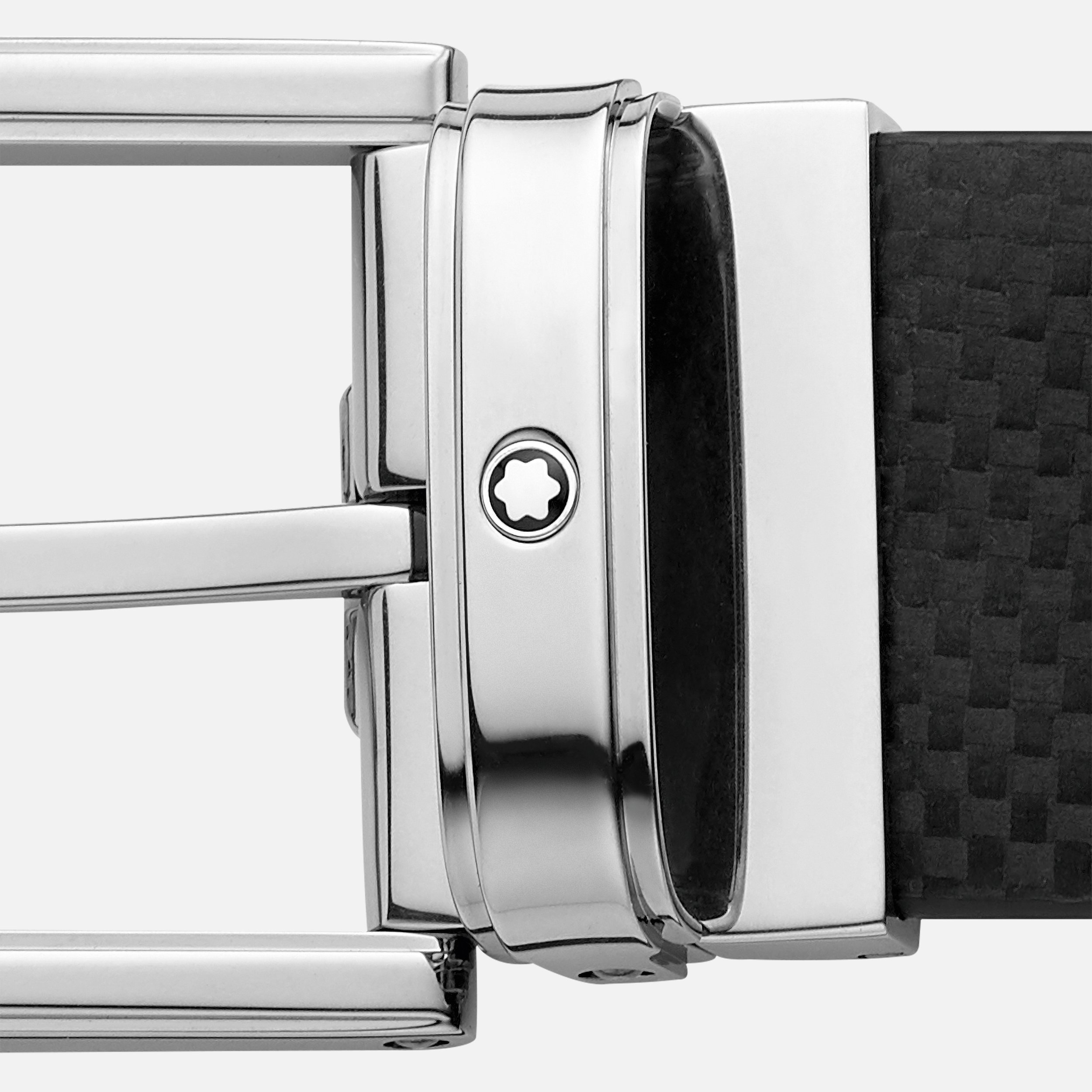 Black 35 mm leather belt - 3